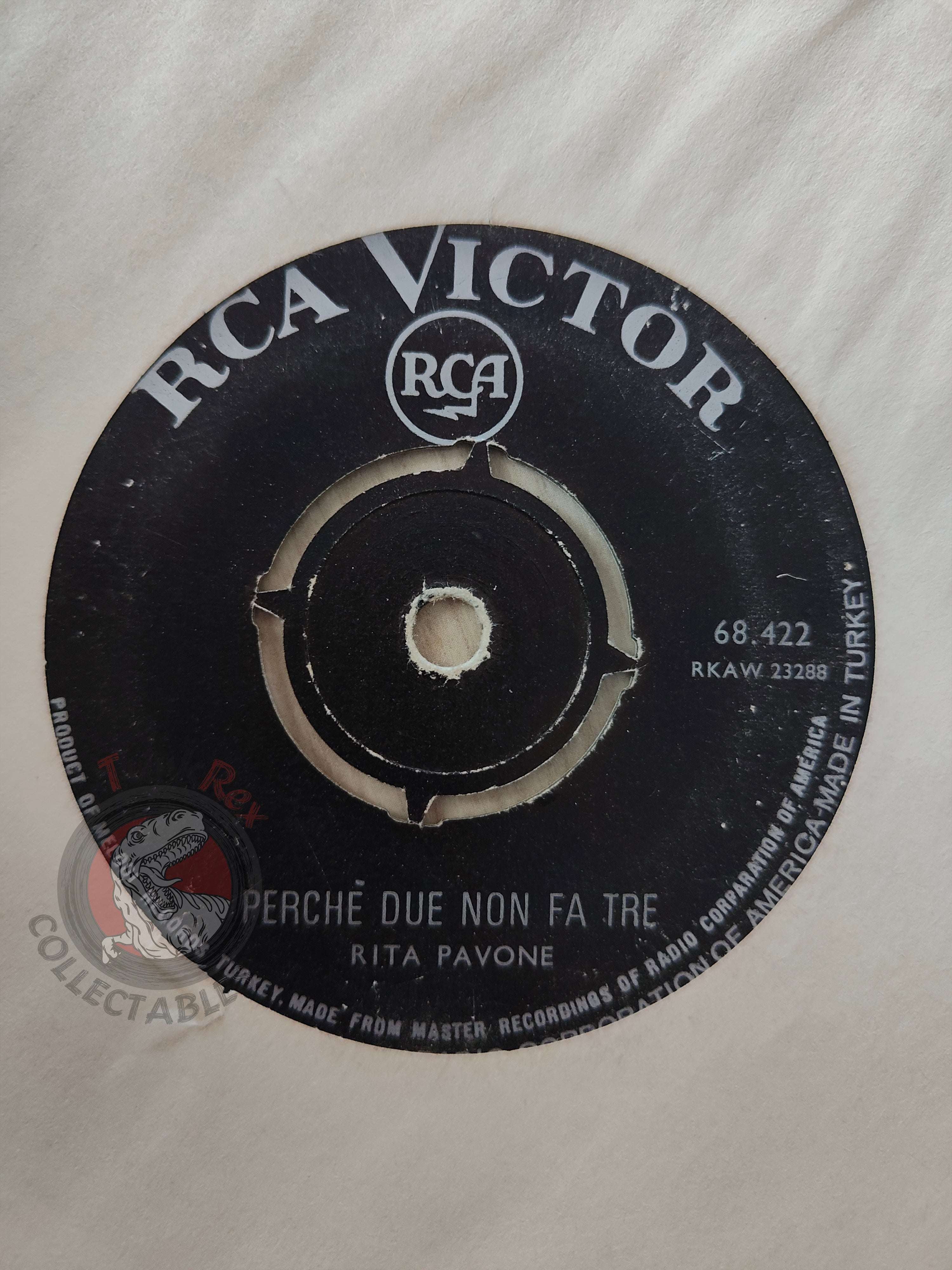 Rita Pavone – La Zanzara 7" Turkish Pressing Vinyl Turkey Edition