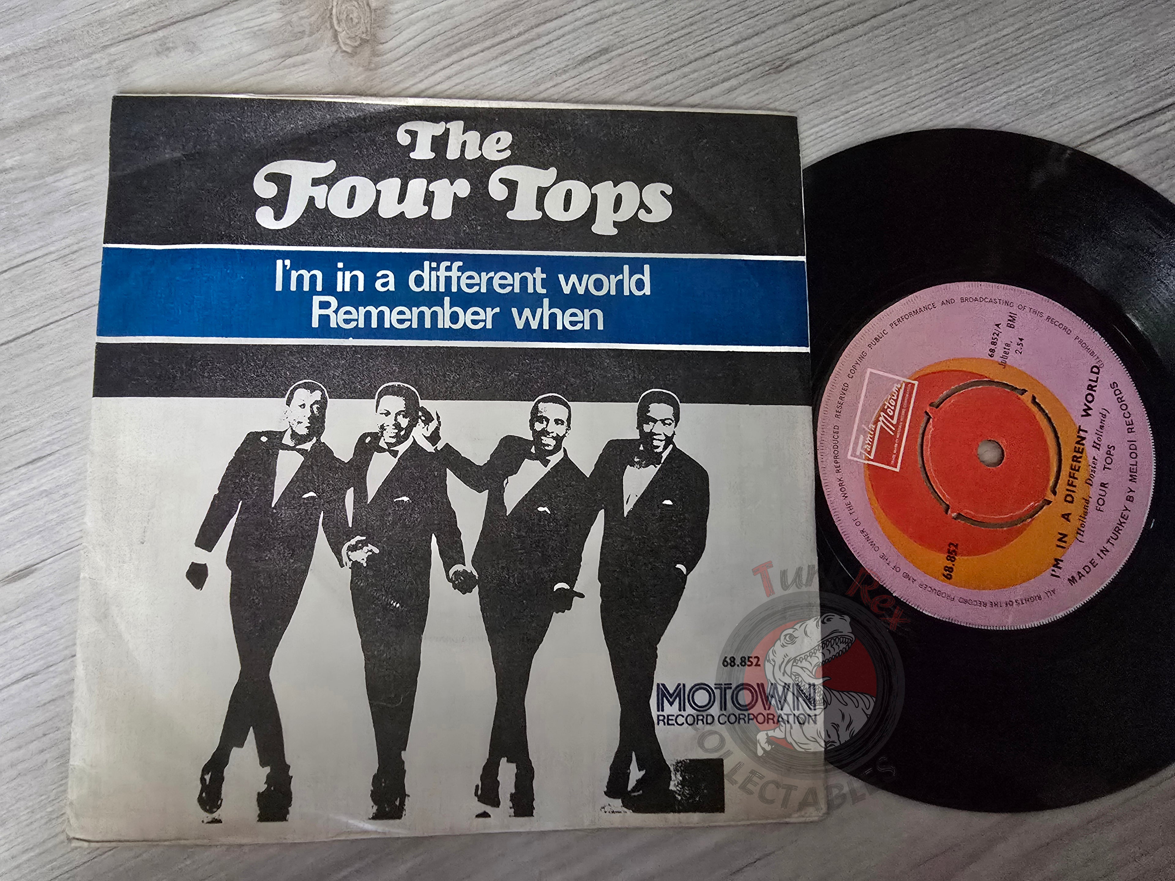 Four Tops – I'm In A Different World 7" Turkish Pressing Vinyl Turkey Edition