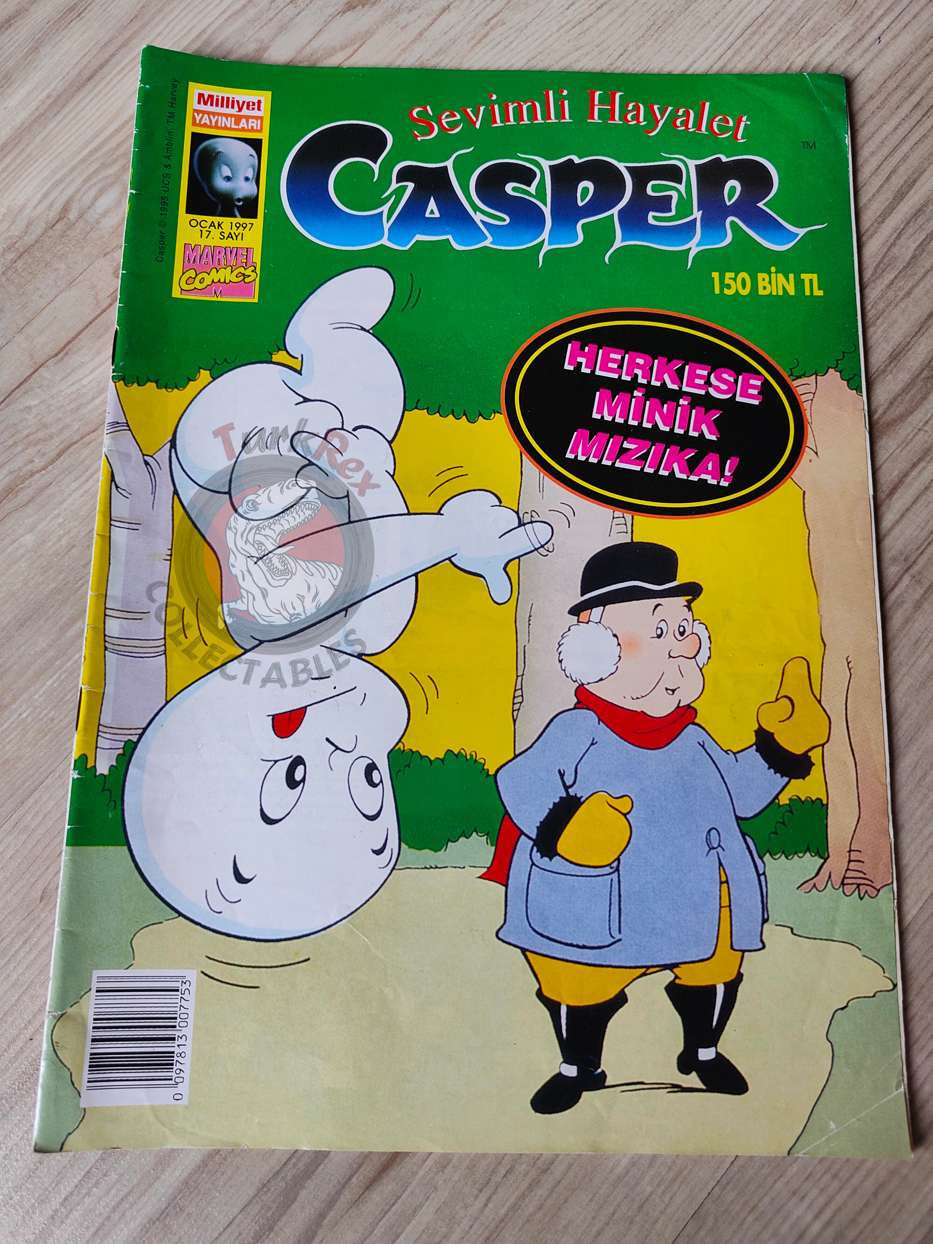 Casper the Friendly Ghost Magazine – Issue #17 1997 Turkish Comic Turkey