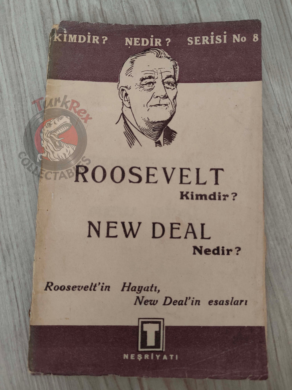 Who Is Roosevelt? What Is the New Deal? 1944 Turkish Book Turkey WW2 World War Two