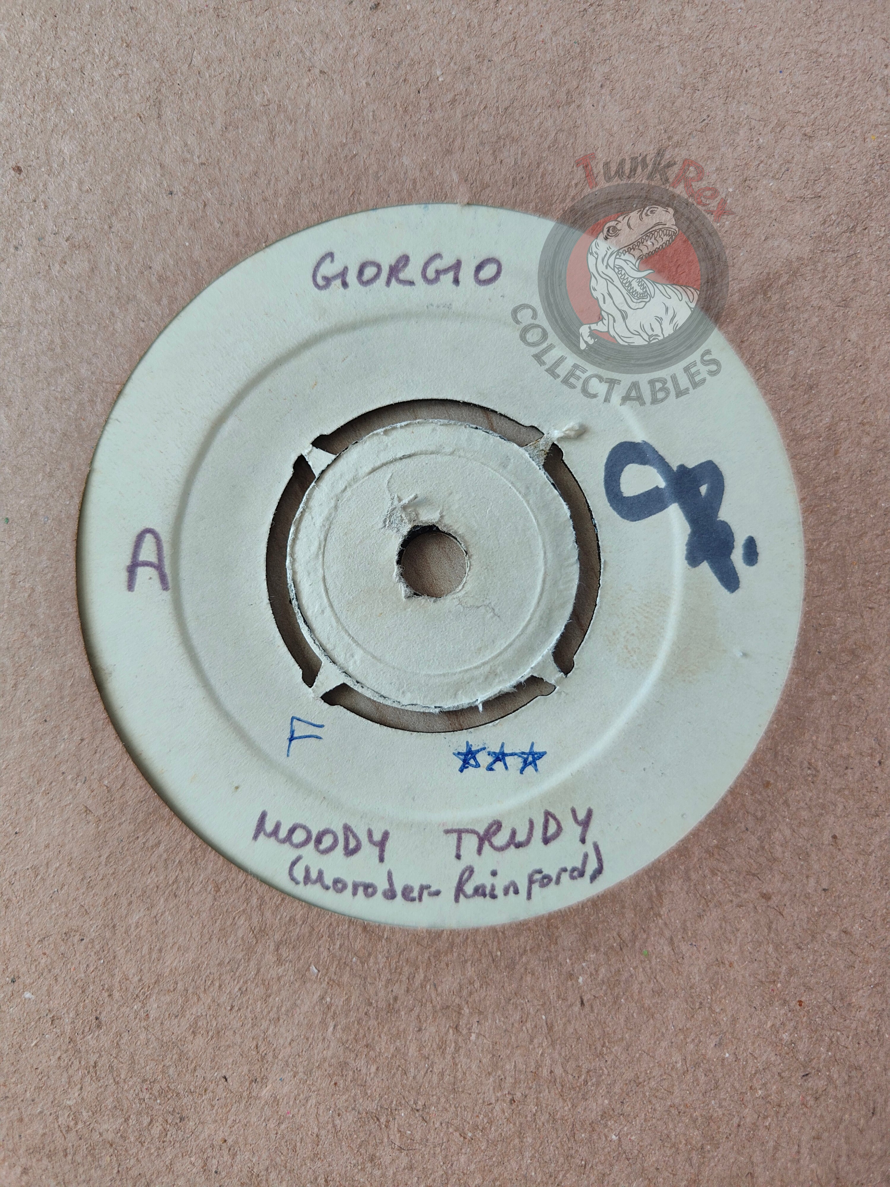Giorgio / Kool & The Gang – Moody Trudy  7" Turkish TEST Pressing Vinyl Turkey Edition