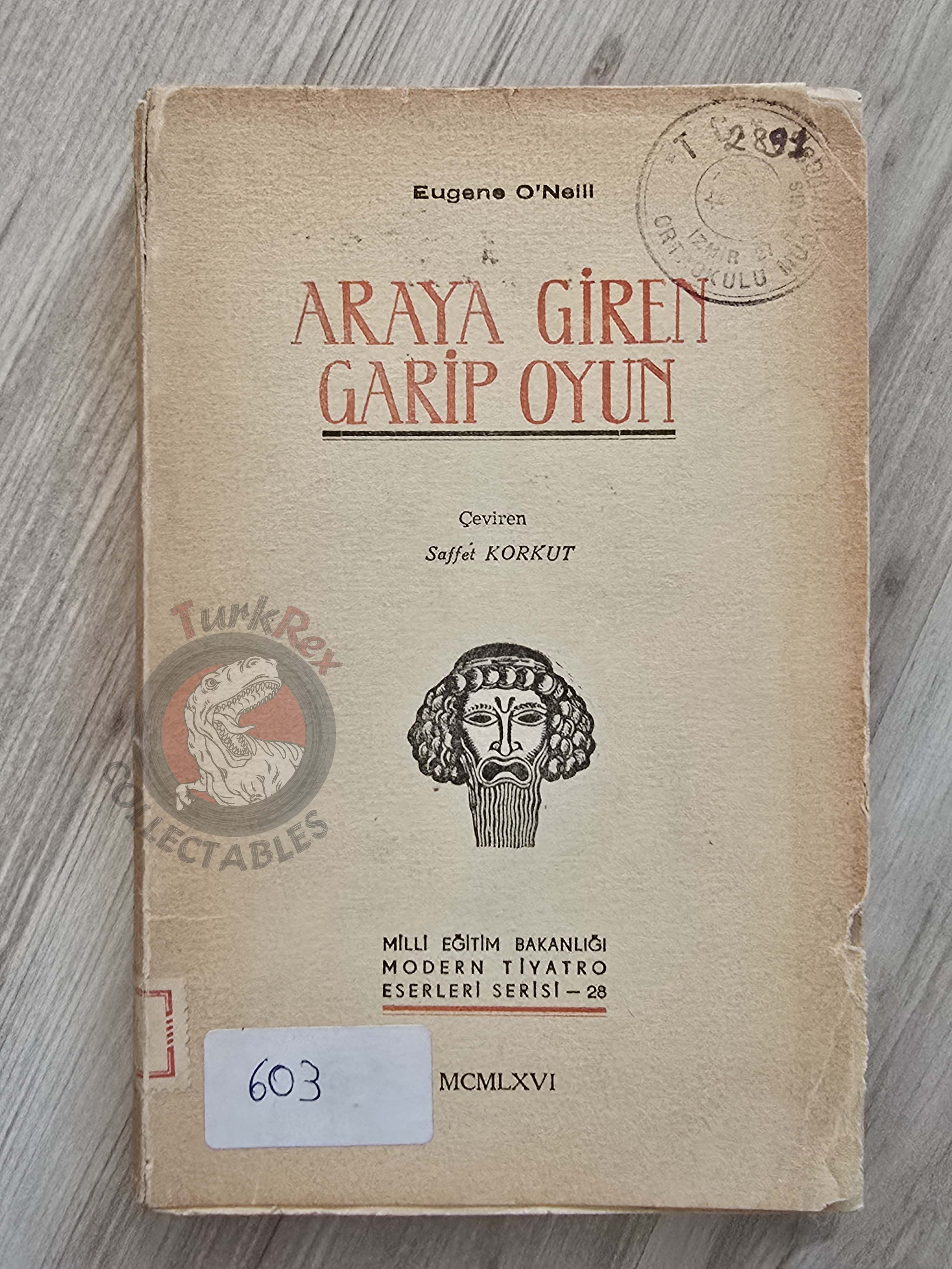 Eugene O’Neill – Strange Interlude 1966 Turkish Book Turkey