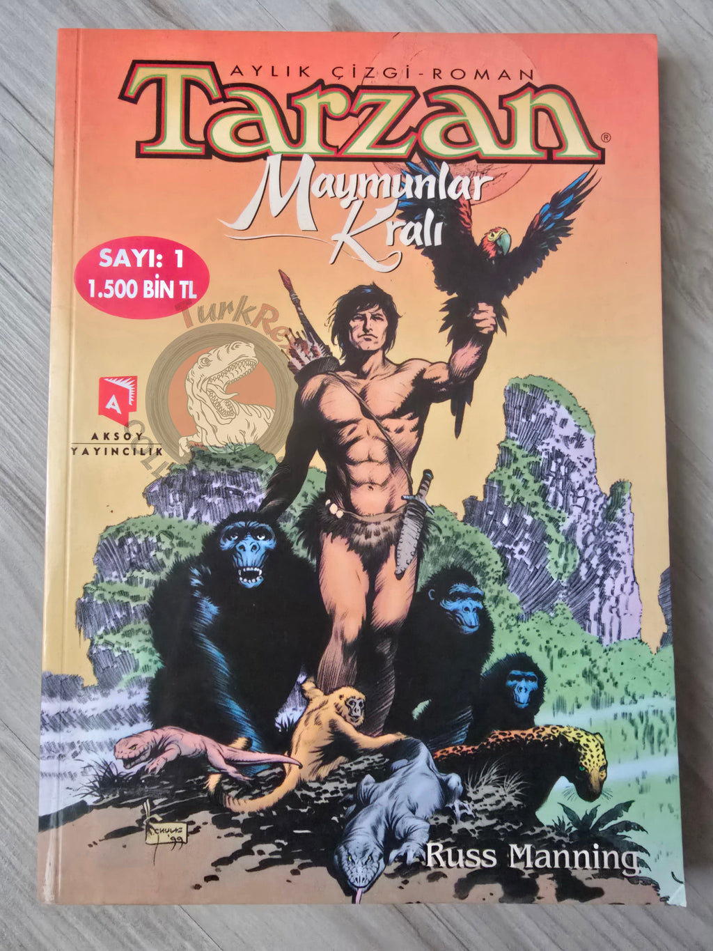 The Tarzan Comics Library #1 - Tarzan of the Apes Turkish Comic Turkey Russ Manning