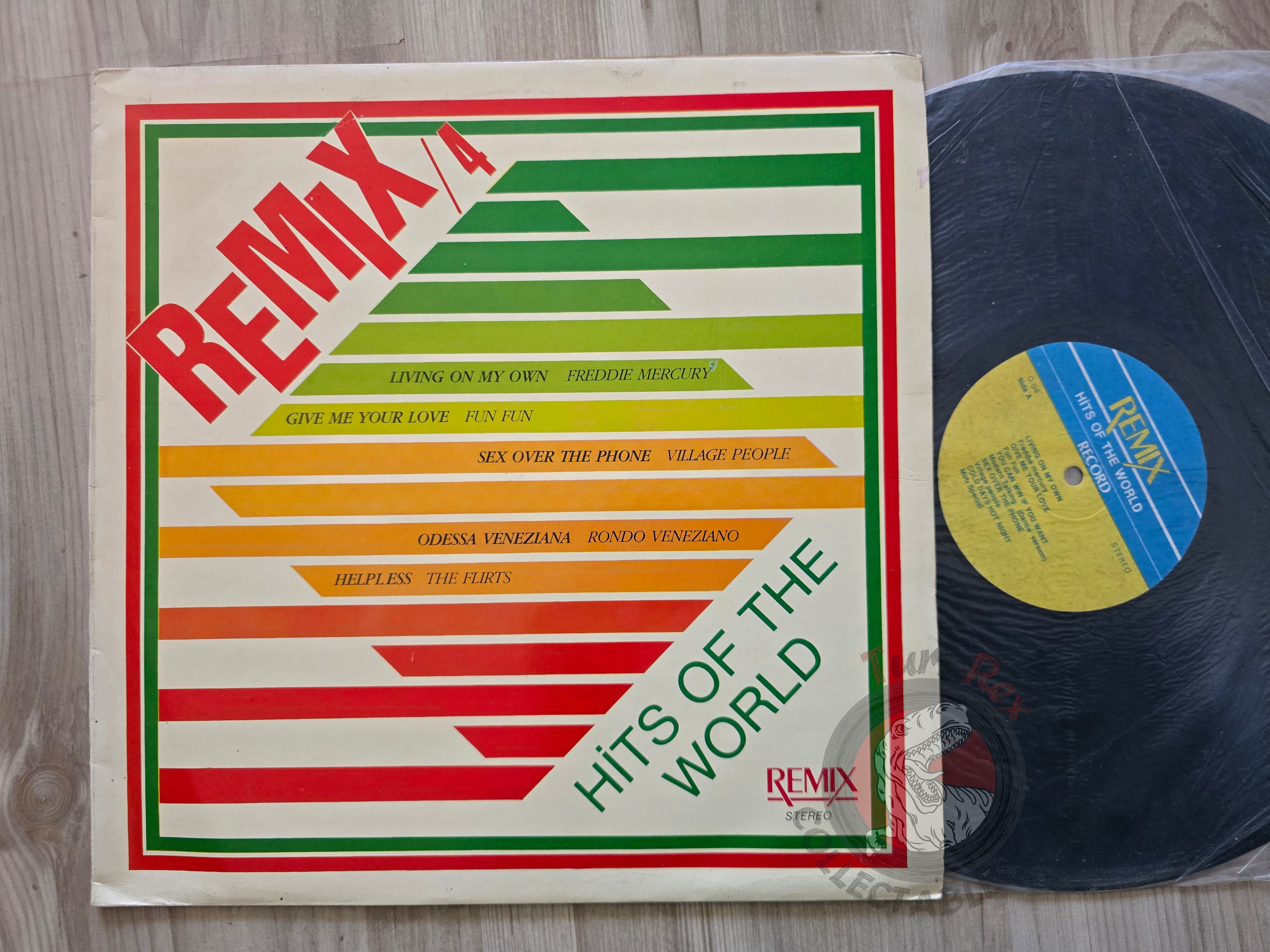 Various – Remix 4 Hits Of The World Turkish Pressing Vinyl Turkey Edition Queen