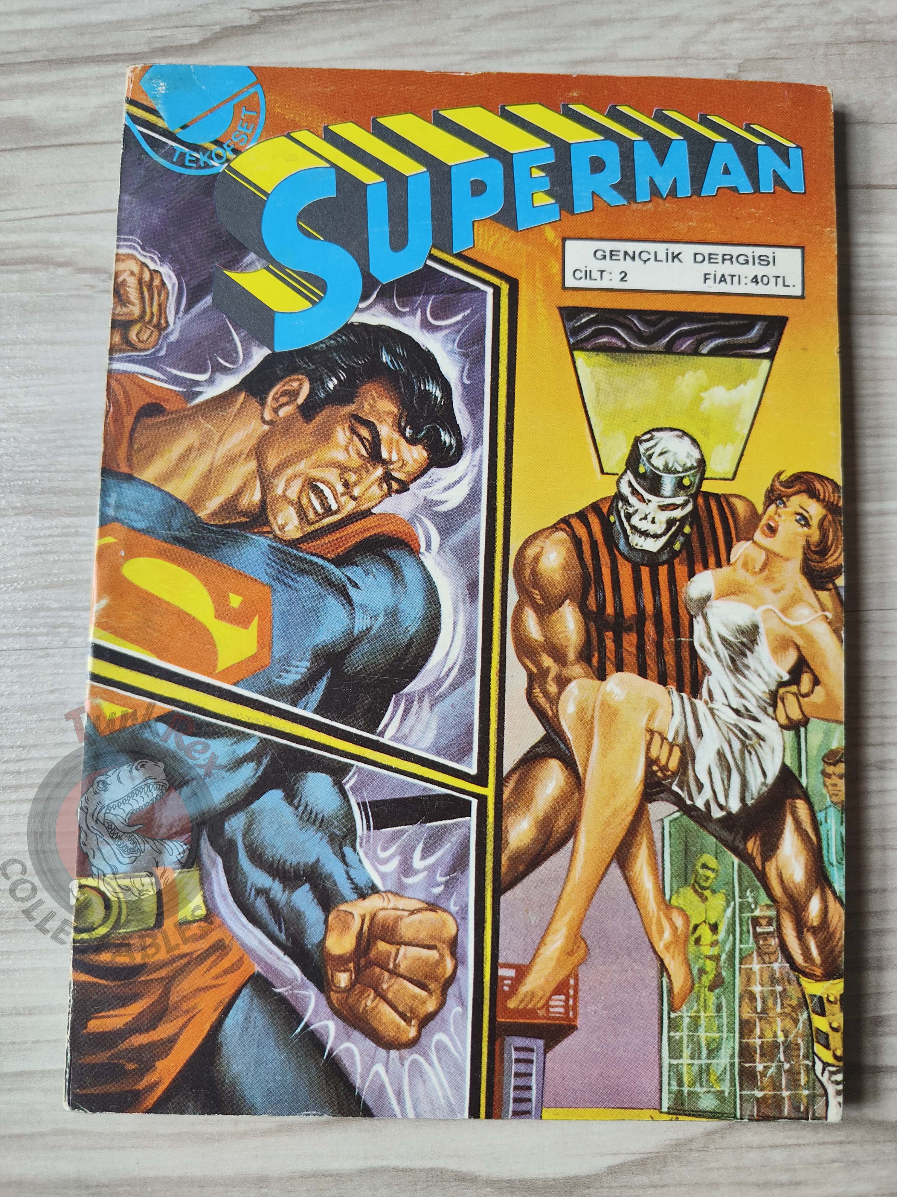 Superman Vol #2 1980s Turkish Comic Turkey #331 #326 #327 #328 Superboy #244 #232