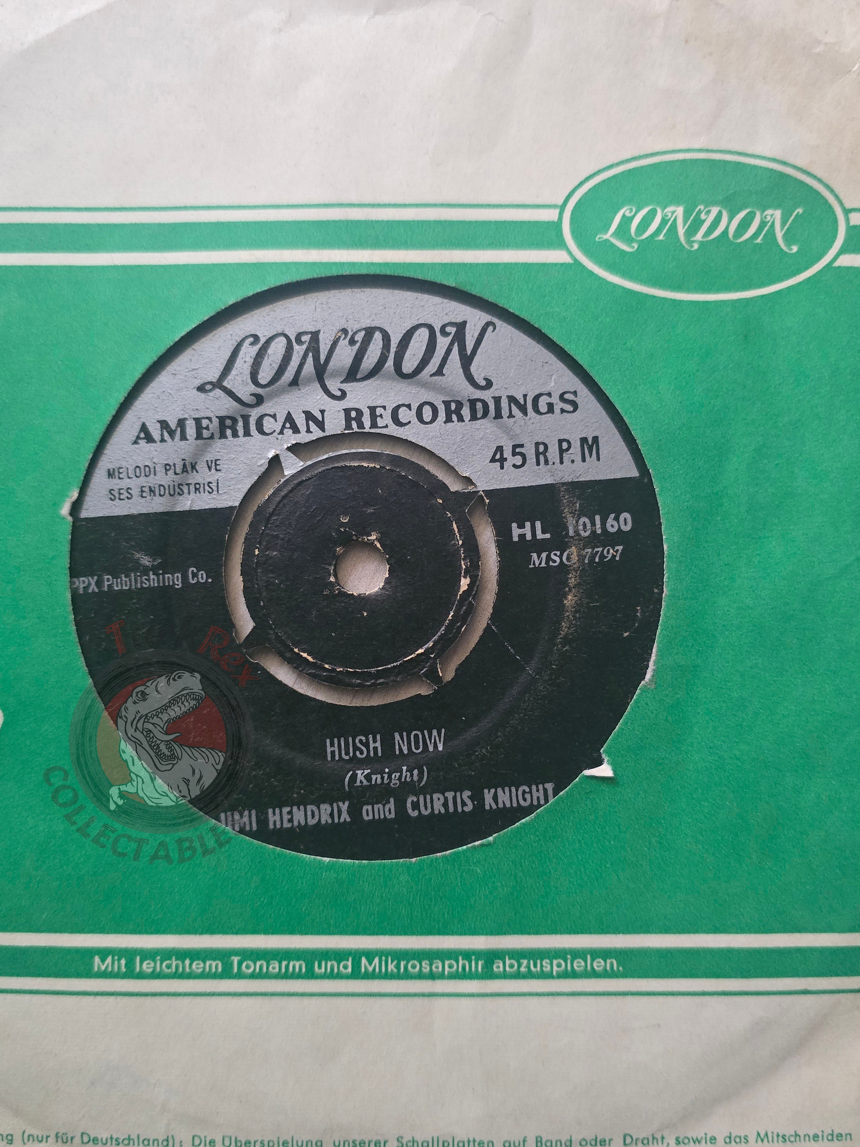 Jimi Hendrix And Curtis Knight – Hush Now 7" Turkish Pressing Vinyl Turkey Edition