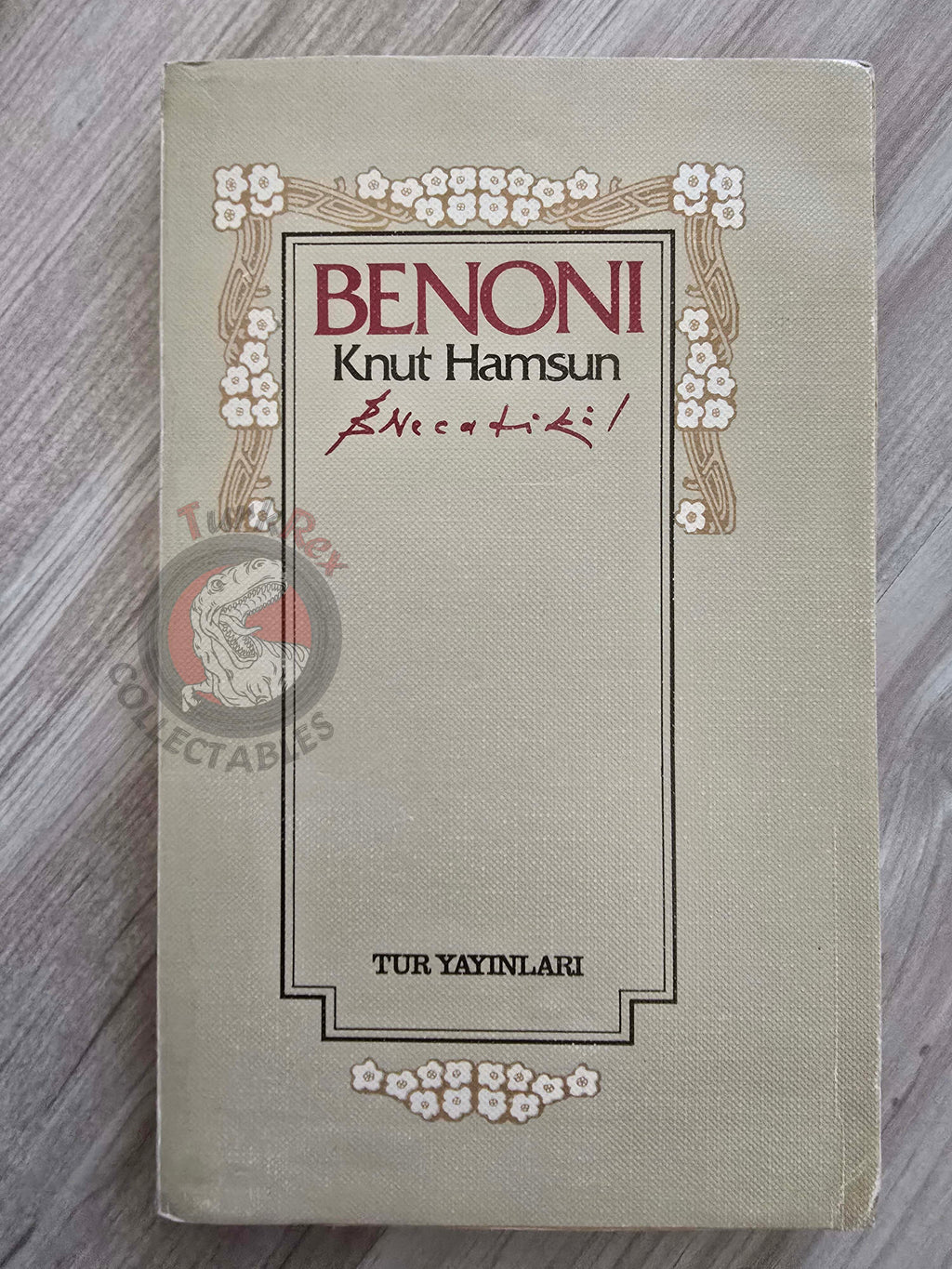 Knut Hamsun – Benoni 1980 Turkish Book Turkey