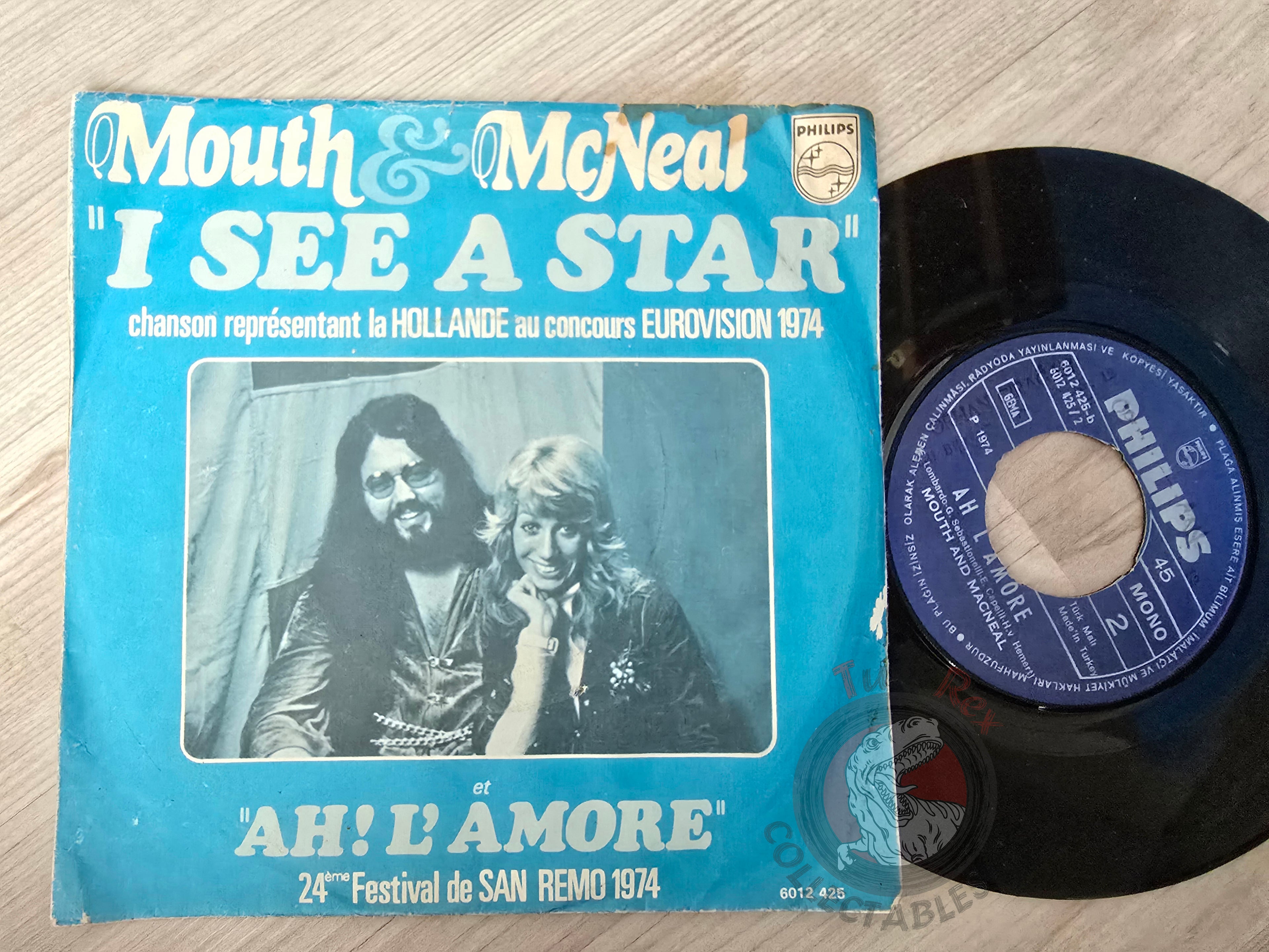 Mouth & MacNeal – I See A Star 7" Turkish Pressing Vinyl Turkey Edition Eurovision