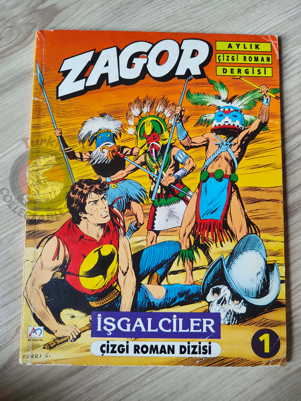 Zagor #1 1996 Conquistadores Turkish Comic Turkey