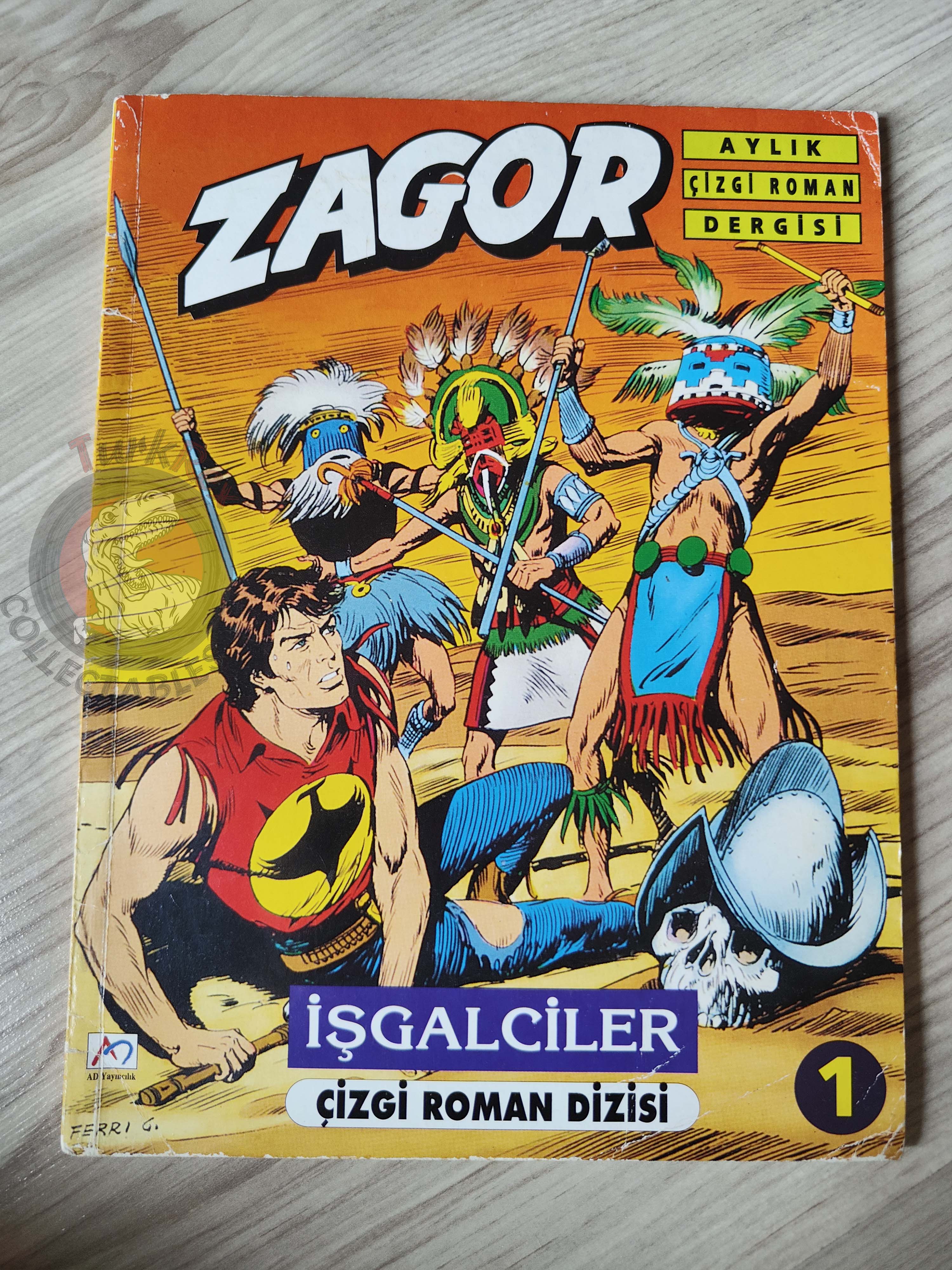 Zagor #1 1996 Conquistadores Turkish Comic Turkey