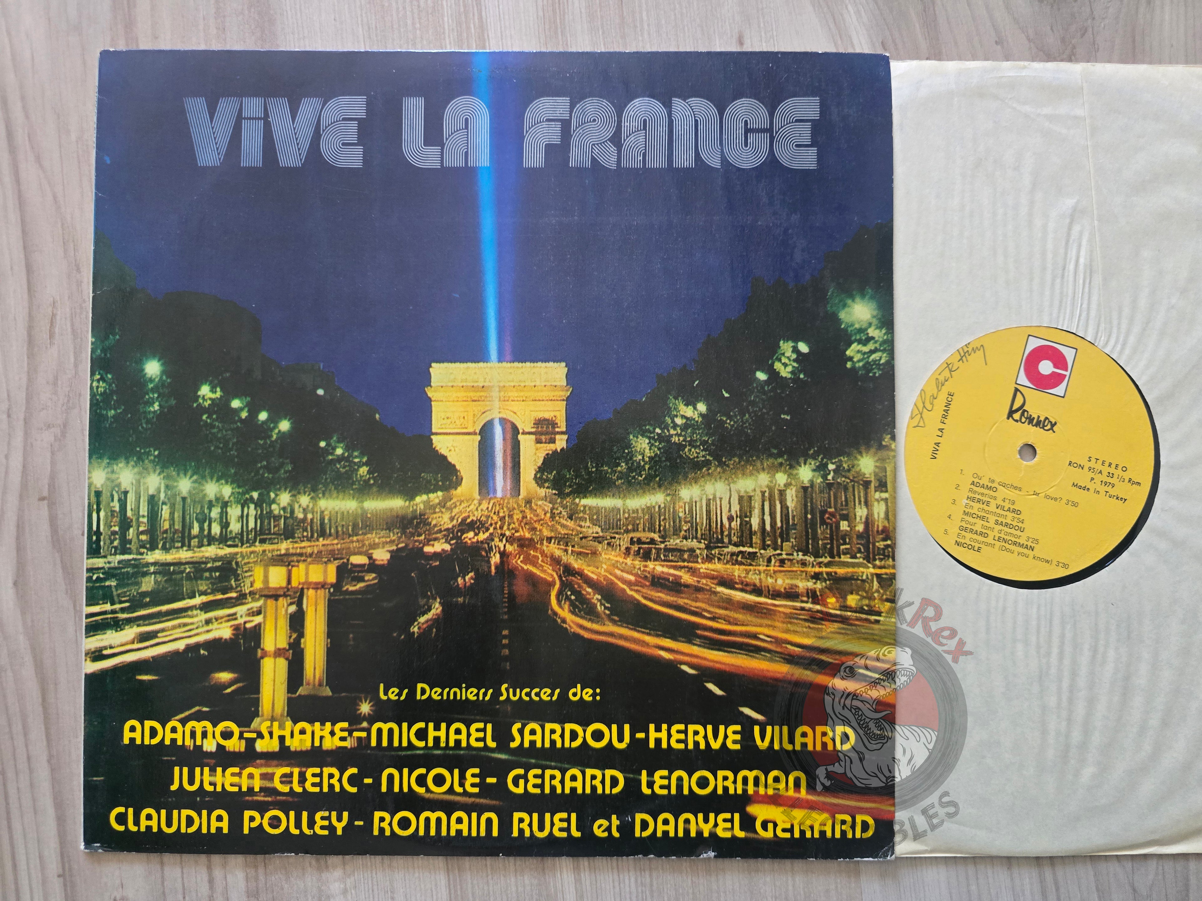 Various – Vive La France 1 Turkish Pressing Vinyl Turkey Edition