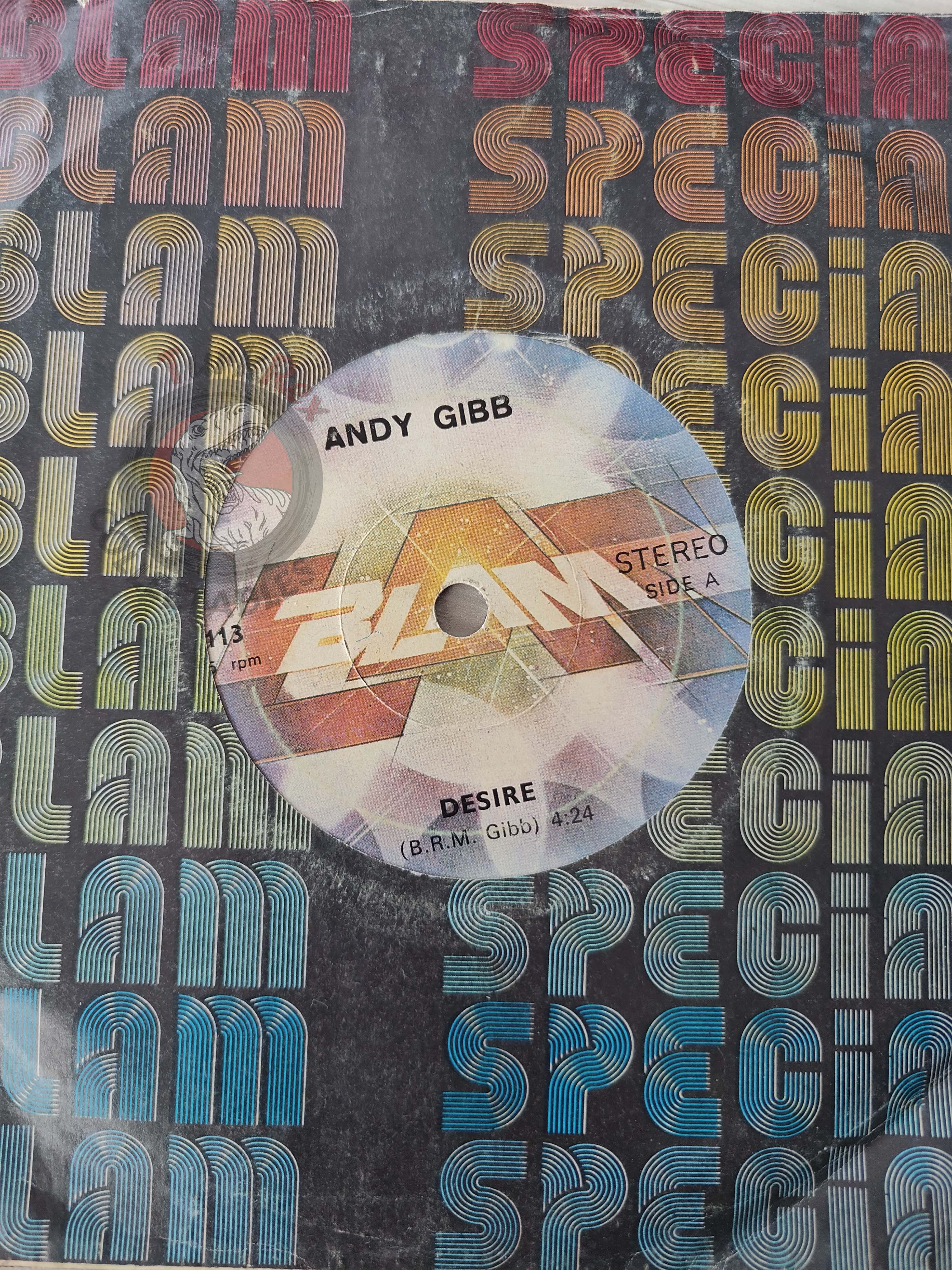 Andy Gibb – Desire 7" Turkish Pressing Vinyl Turkey Edition Bee Gees