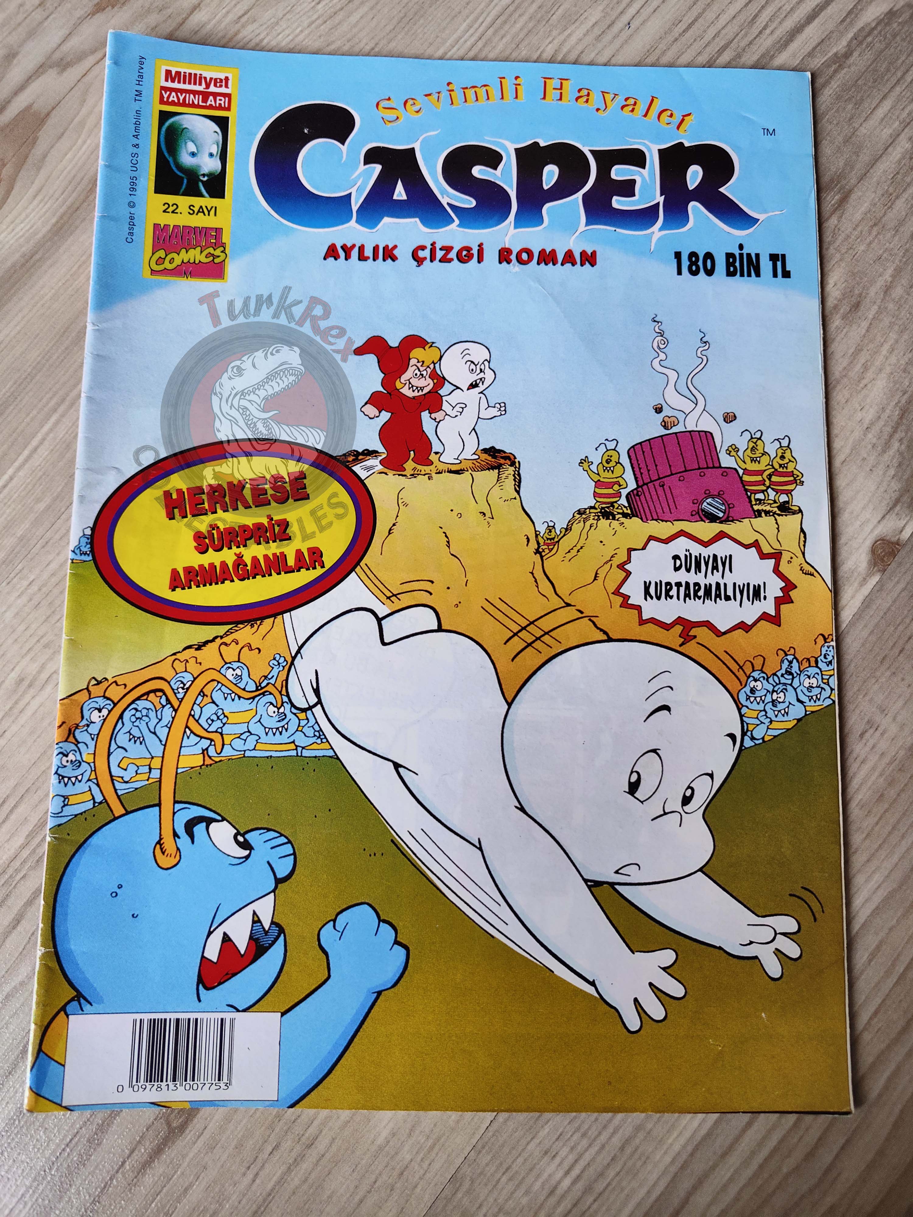 Casper the Friendly Ghost Magazine – Issue #22 1997 Turkish Comic Turkey