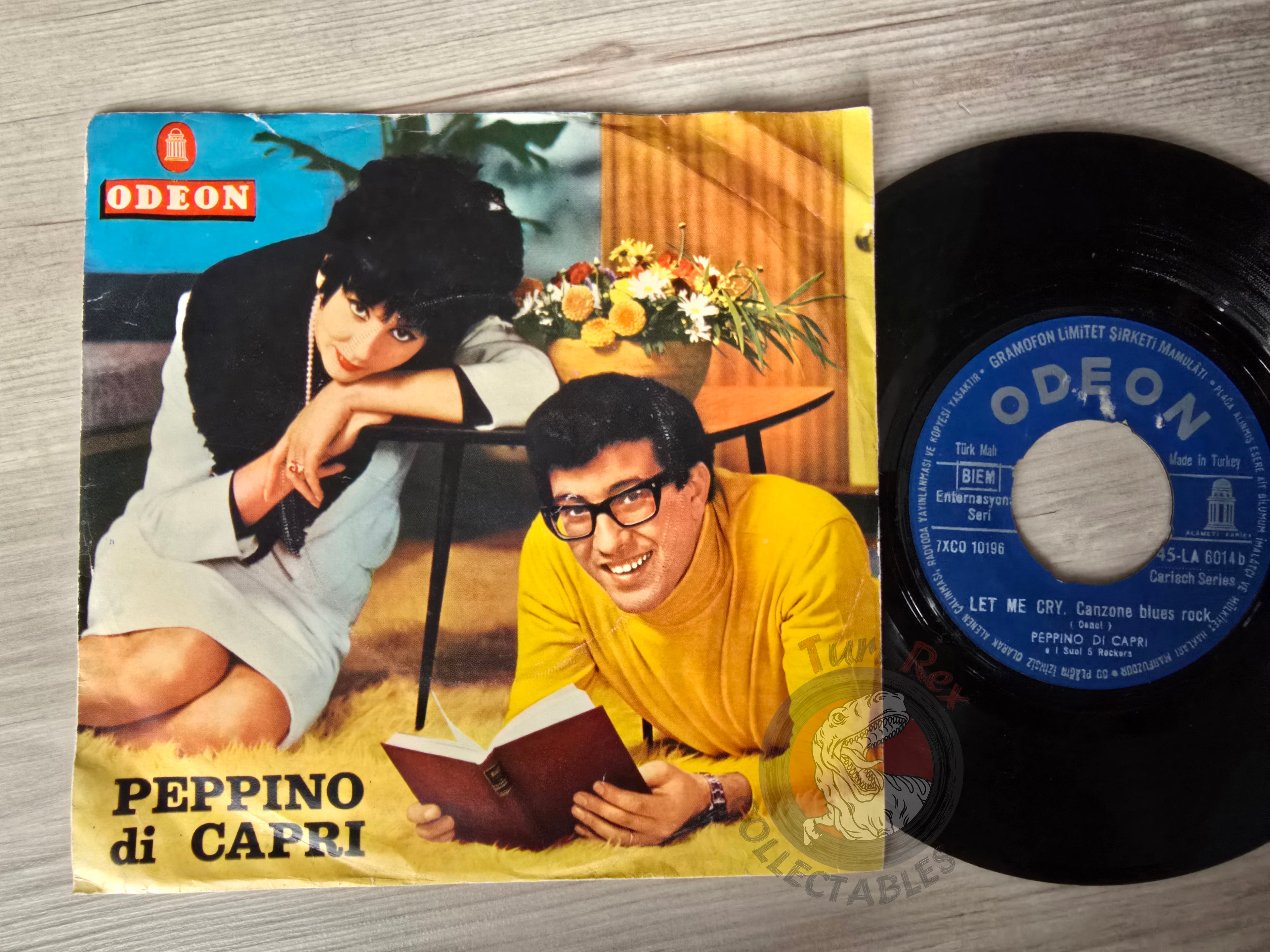 Peppino Di Capri E I Suoi Rockers – I' Te Vurria Vasa 7" Turkish Pressing Vinyl Turkey Edition