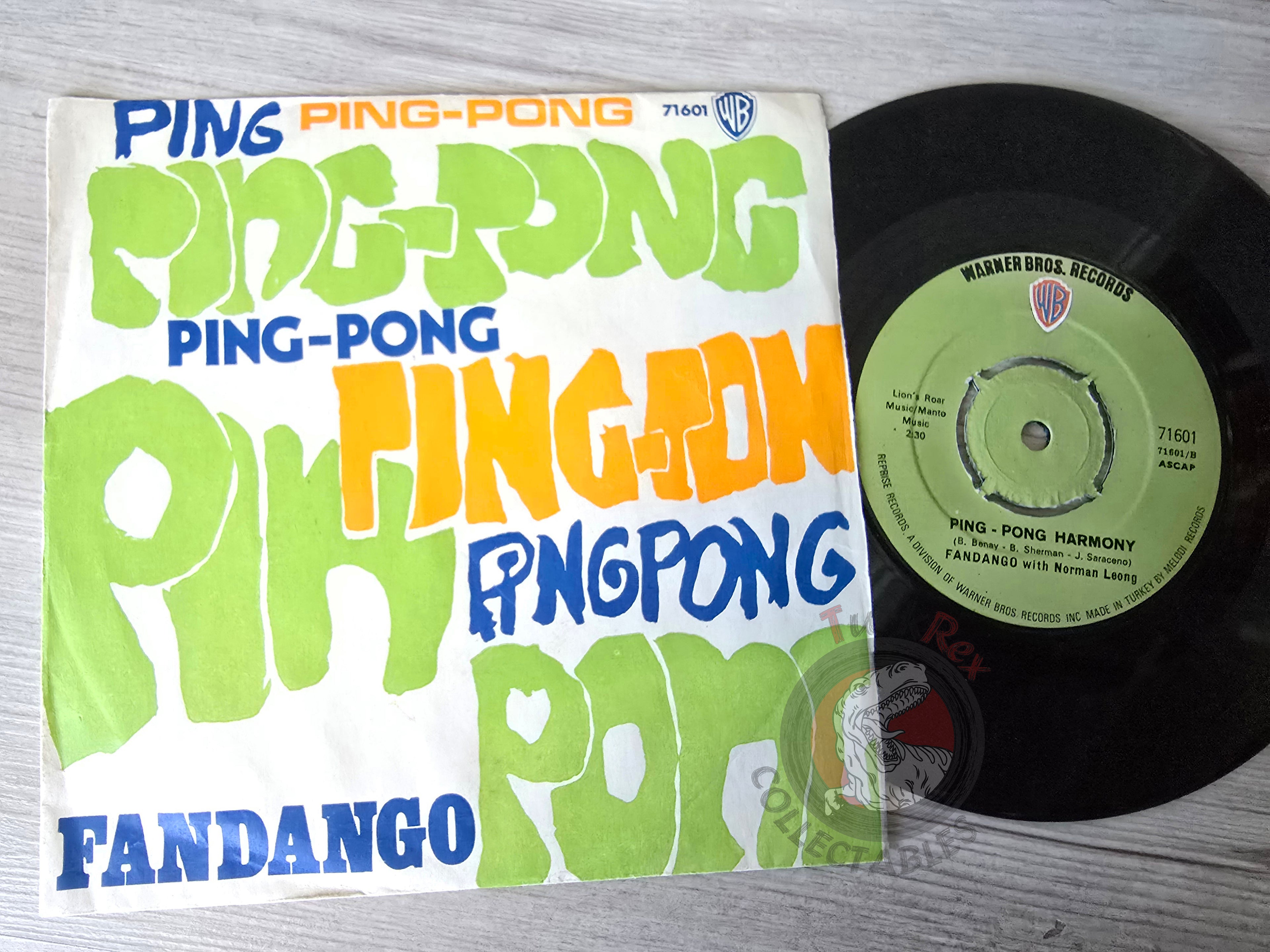 Fandango with Norman Leong – Ping-Pong 7" Turkish Pressing Vinyl Turkey Edition