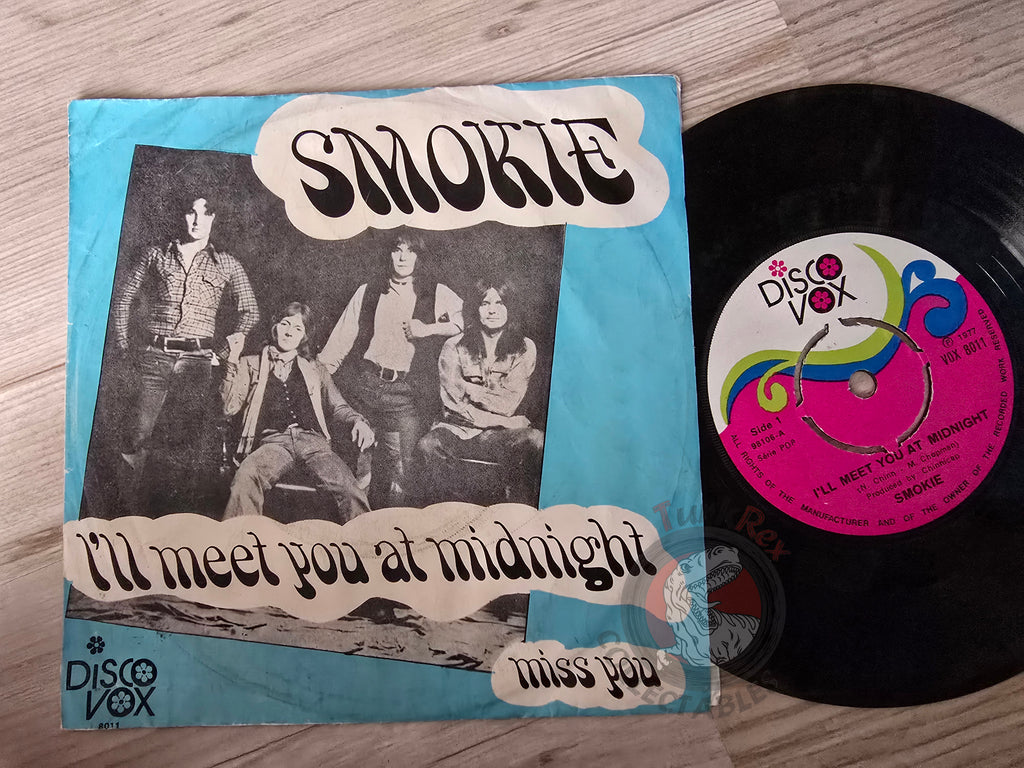 Smokie – I'll Meet You At Midnight 7" Turkish Pressing Vinyl Turkey Edition