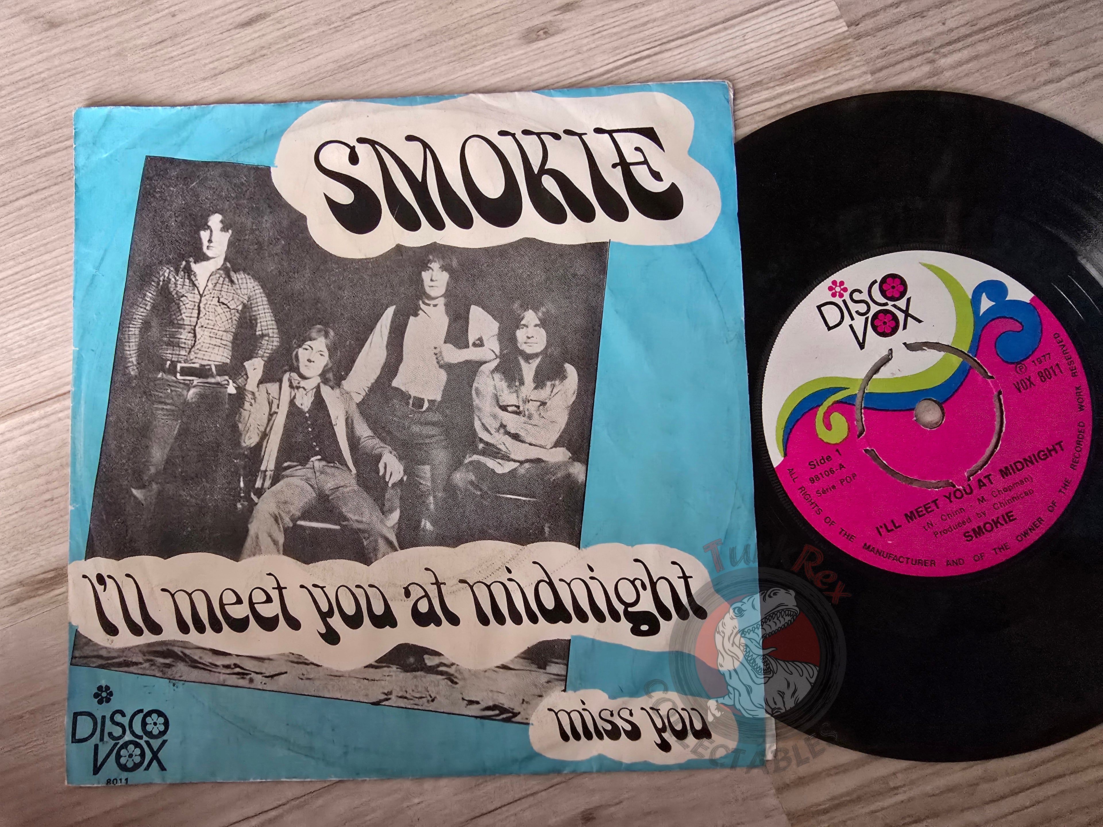 Smokie – I'll Meet You At Midnight 7" Turkish Pressing Vinyl Turkey Edition