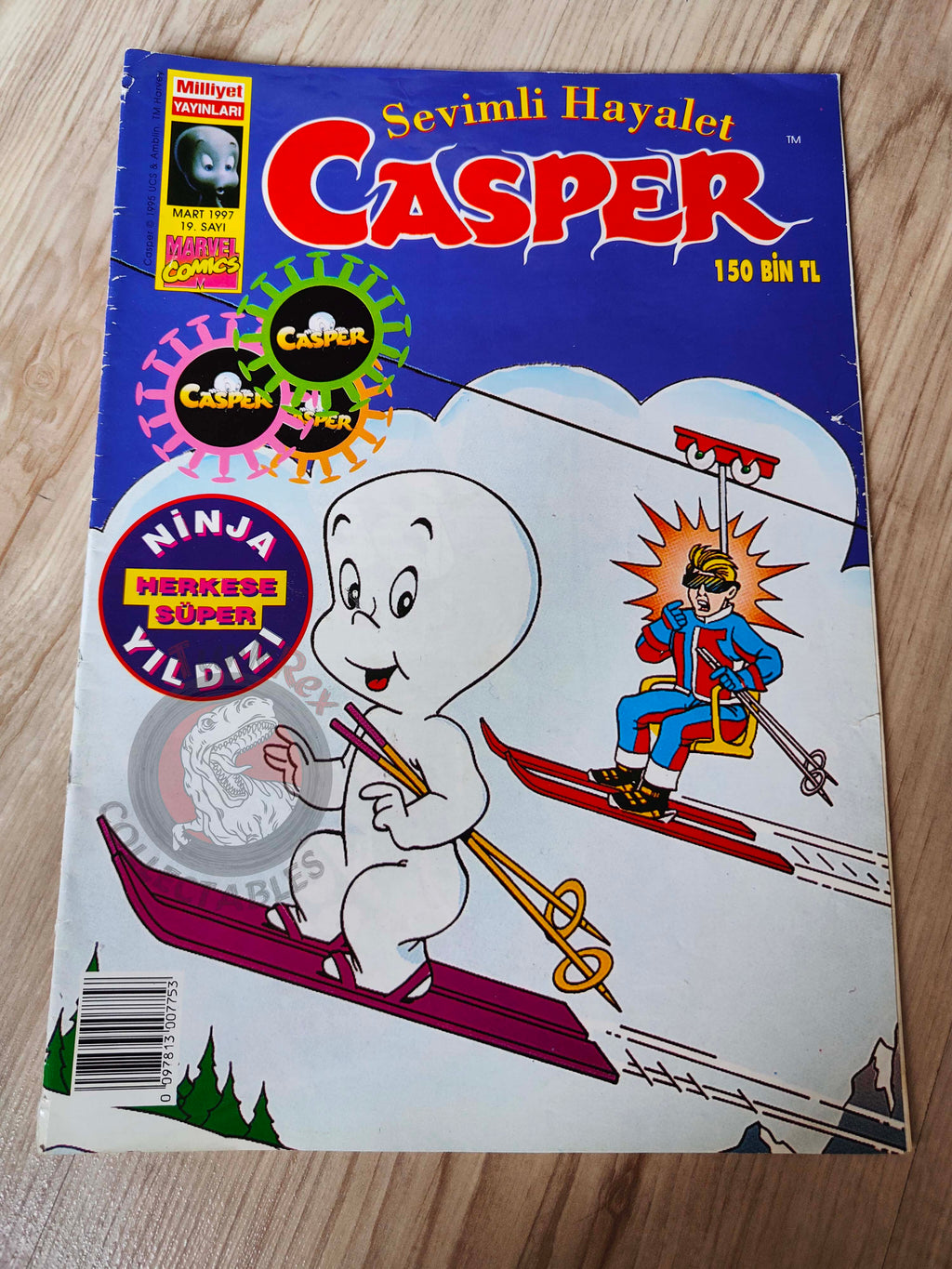 Casper the Friendly Ghost Magazine – Issue #19 1997 Turkish Comic Turkey