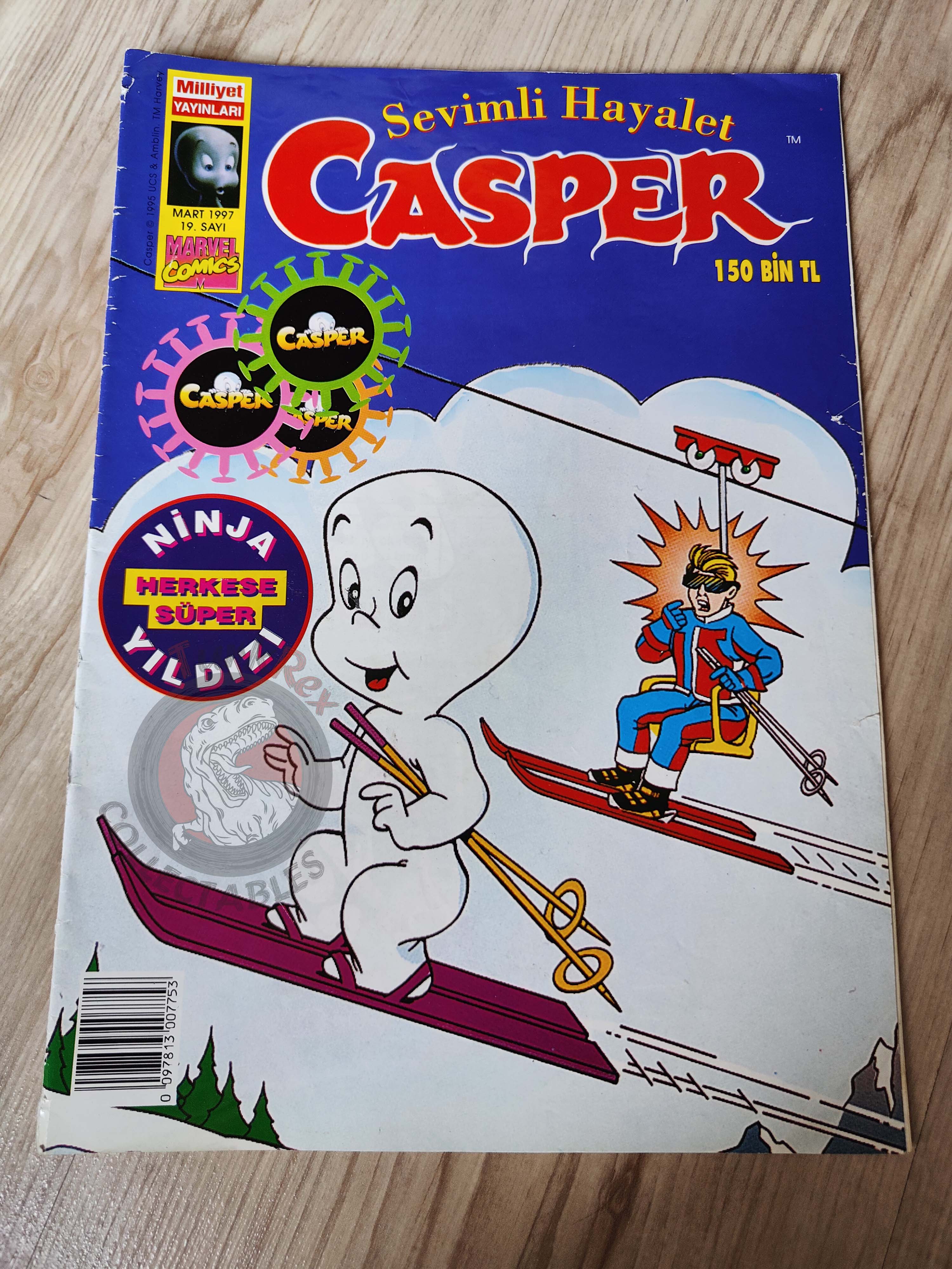 Casper the Friendly Ghost Magazine – Issue #19 1997 Turkish Comic Turkey