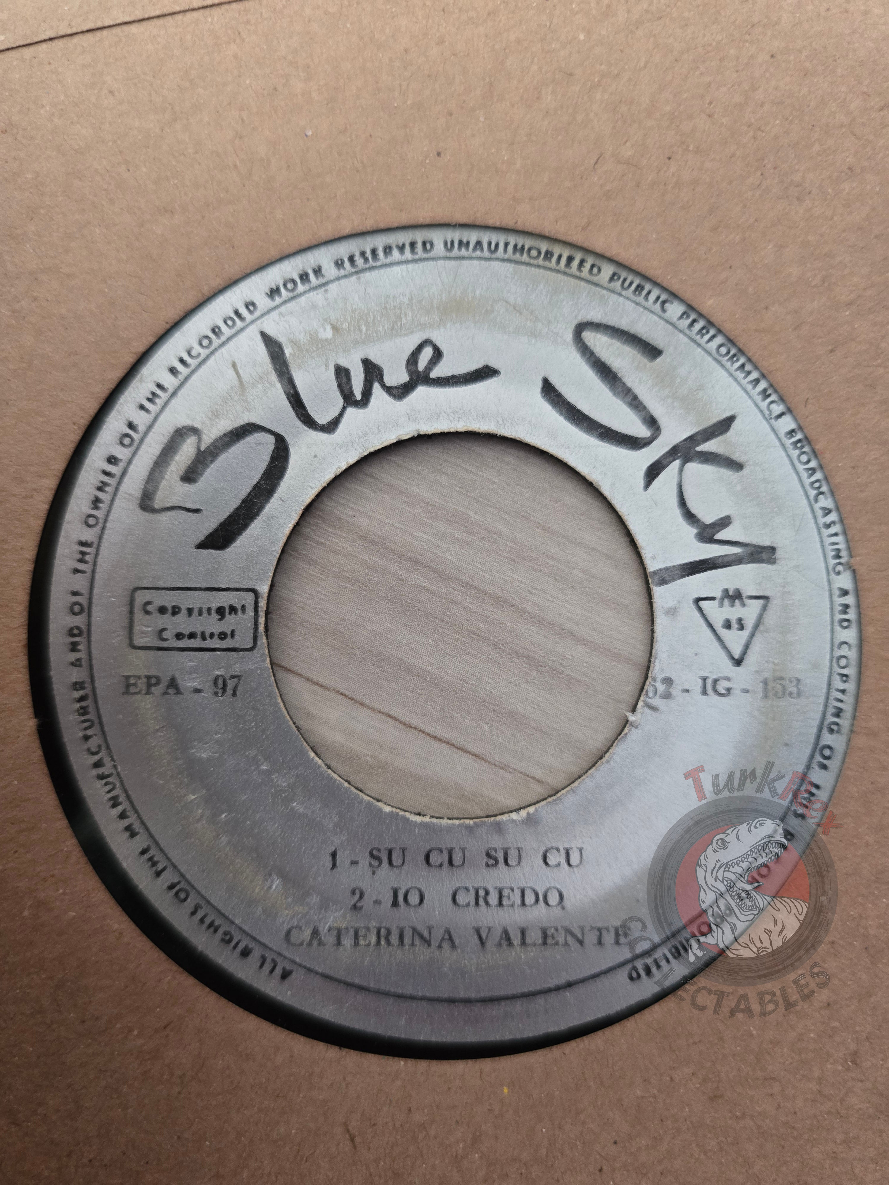 Caterina Valente - Io Credo 7" Iran Pressing Vinyl Iranian Edition