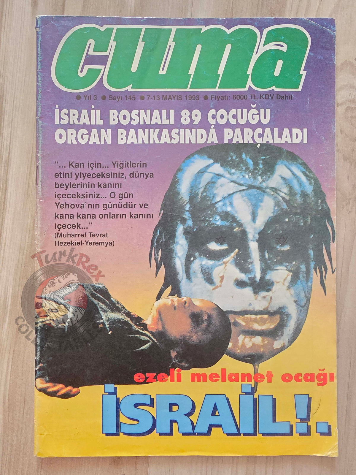 Cuma 1993 Israel Kiss Gene Simmons Turkish Magazine Turkey Middle East Jordan Jewish Jews