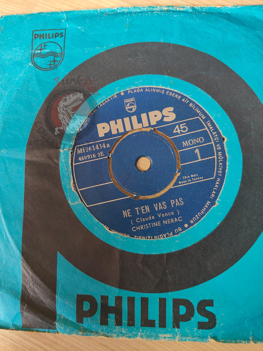 Christine Nerac – Ne T'en Vas Pas 7" Turkish Pressing Vinyl Turkey Edition
