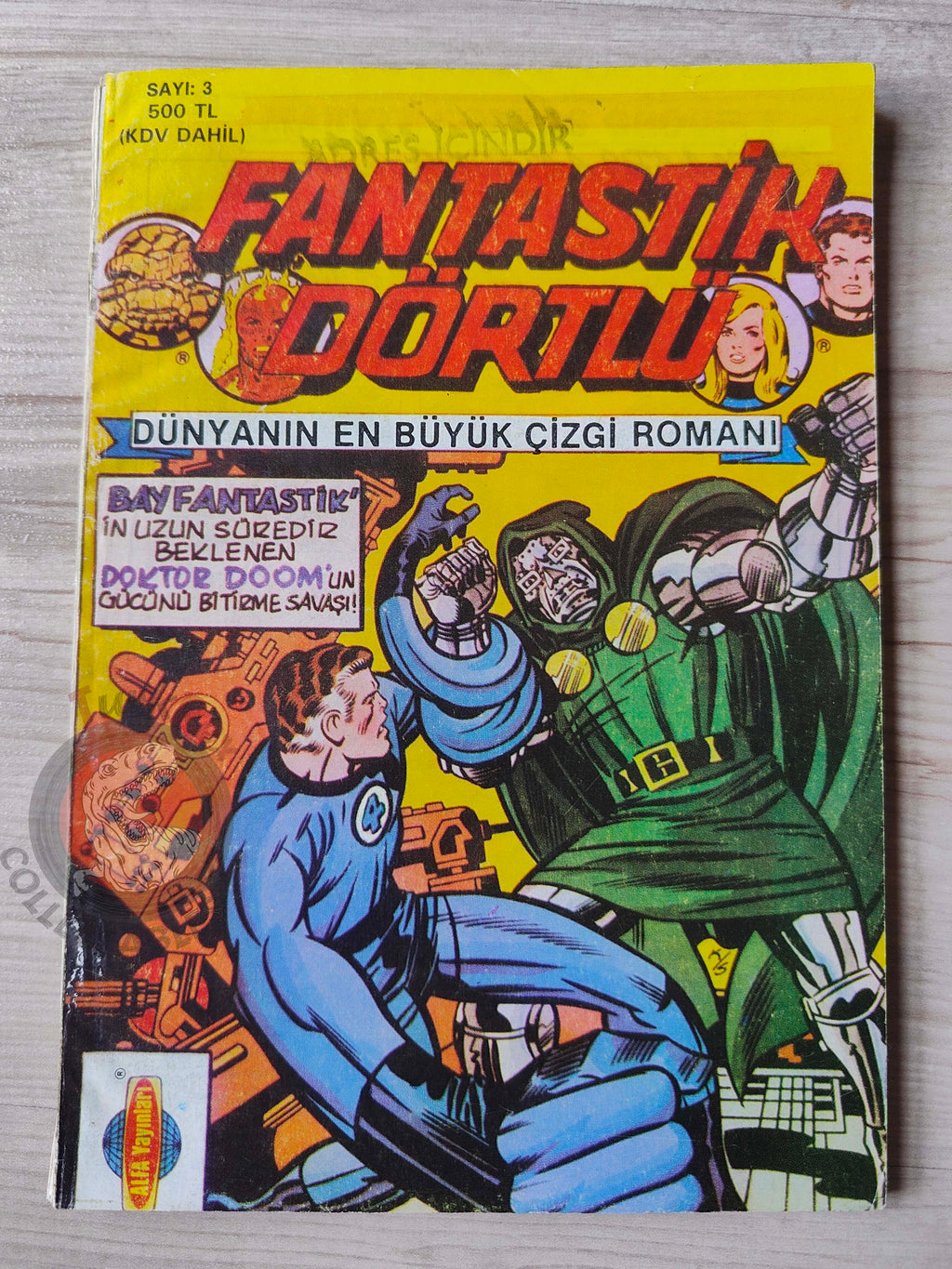 Fantastic Four #3 1988 Turkish Comic Turkey #198 #199 #200