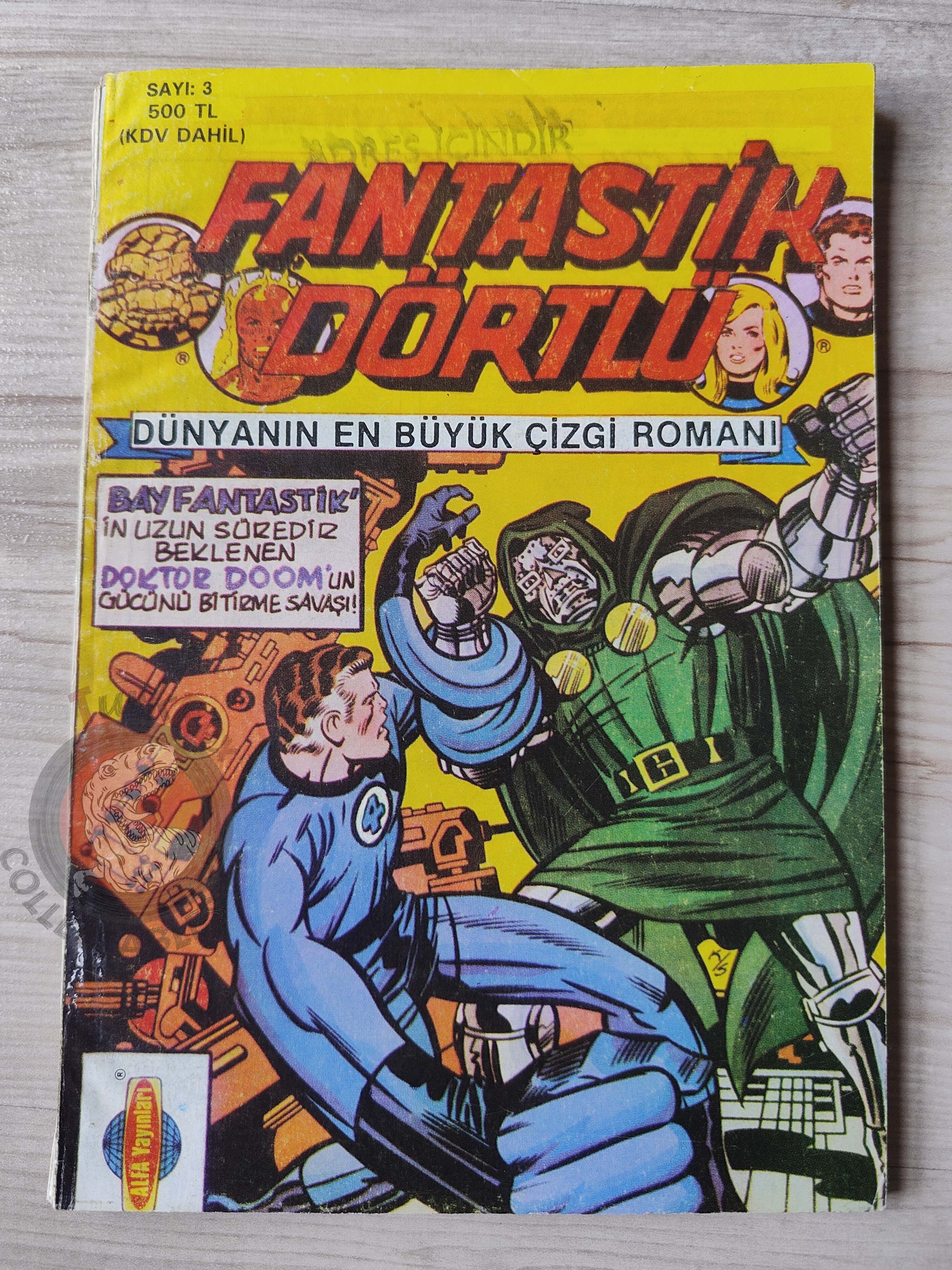 Fantastic Four #3 1988 Turkish Comic Turkey #198 #199 #200