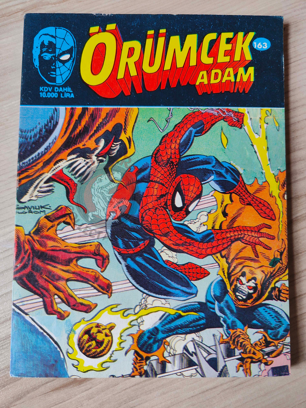 Spider-Man #163 1994 Turkish Comic Turkey Web Of #88 #89 #86 Amazing #201 #202 Marvel Team Up #125