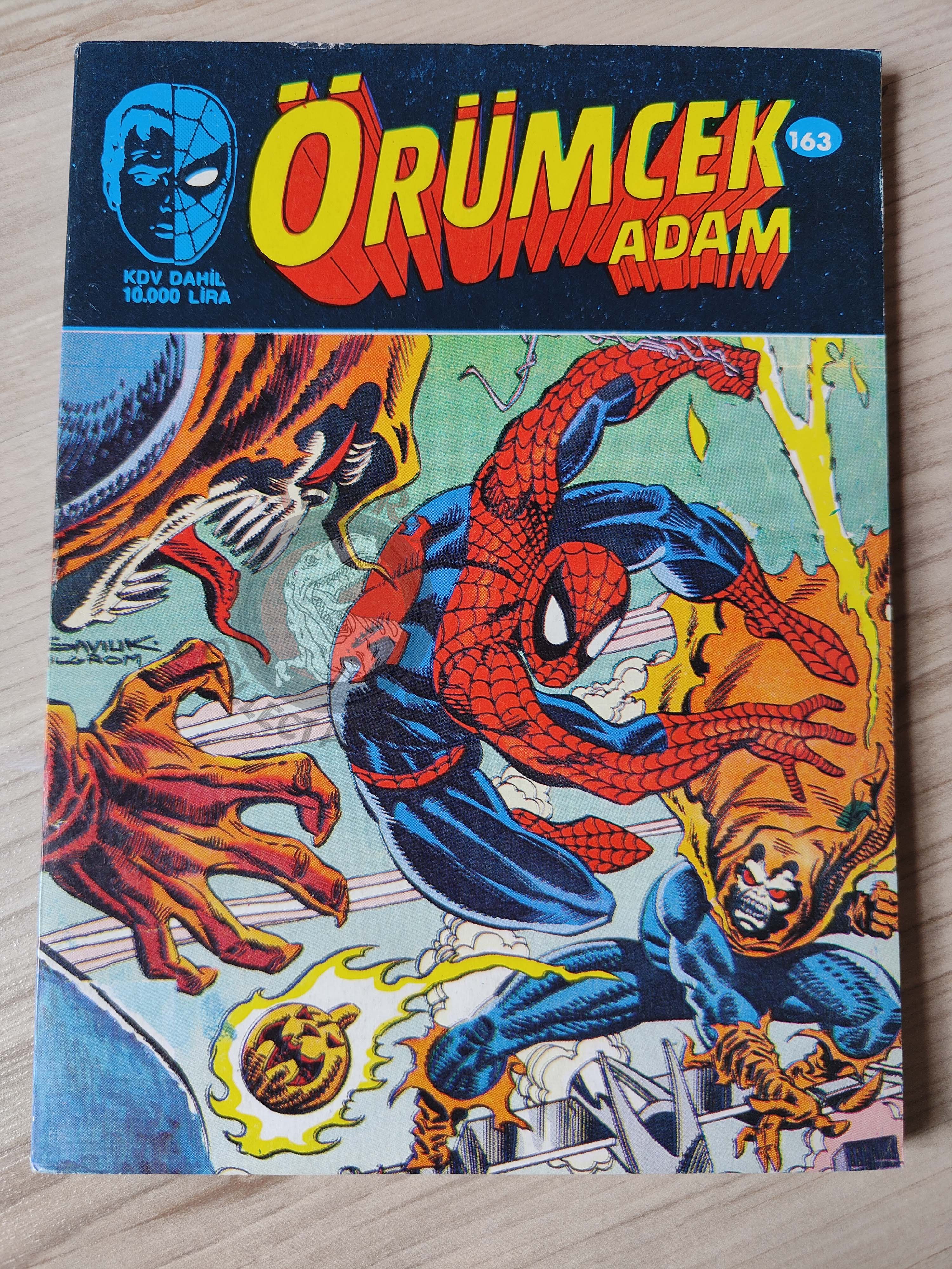 Spider-Man #163 1994 Turkish Comic Turkey Web Of #88 #89 #86 Amazing #201 #202 Marvel Team Up #125