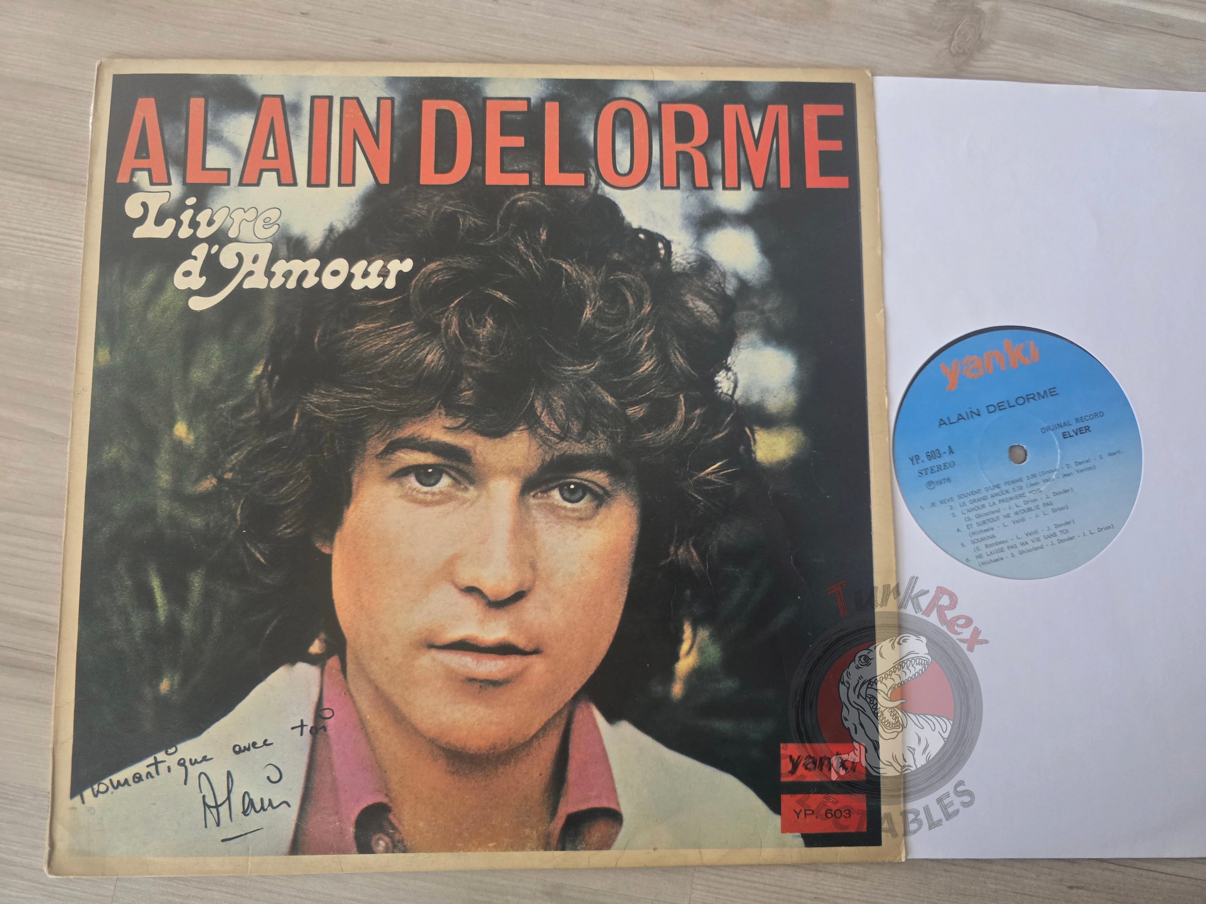 Alain Delorme – Livre D'Amour Turkish Pressing Vinyl Turkey Edition