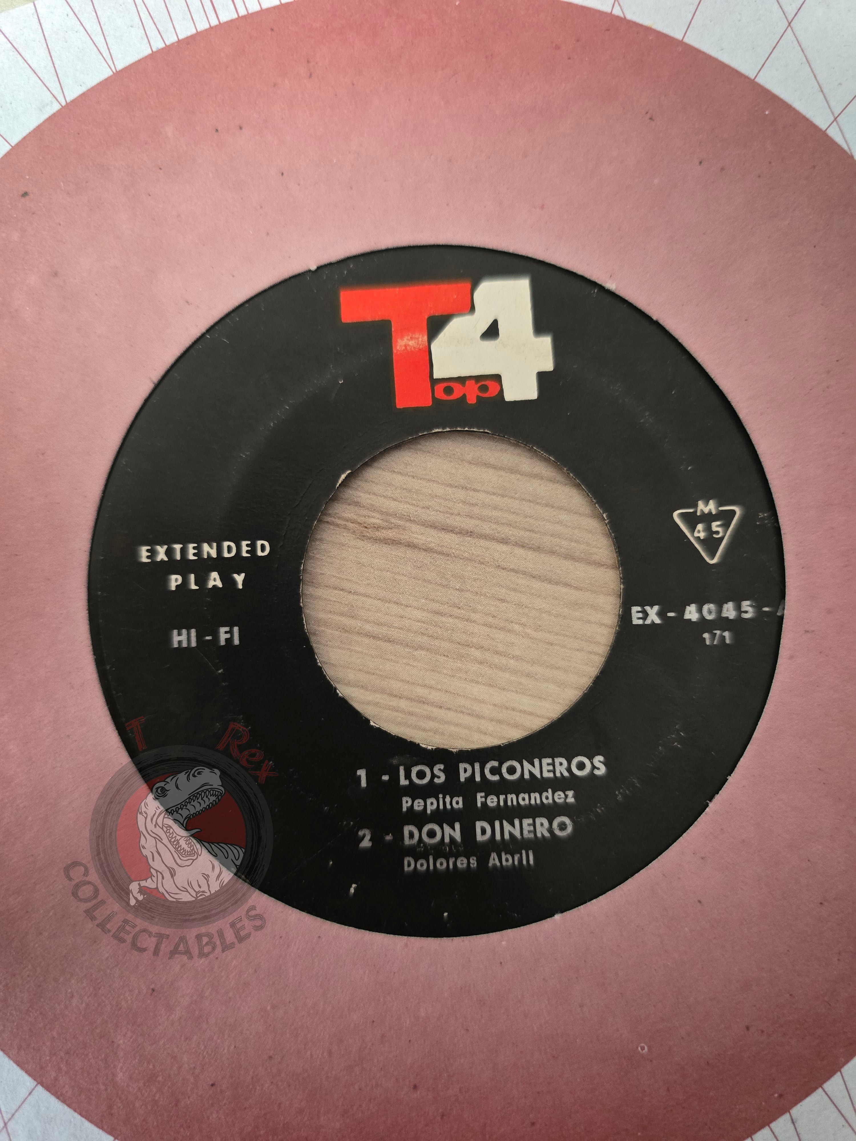 Pepita Fernandez / Dolores Abril / Sara Montiel / Flores El Gaditano 7" Iran Pressing Vinyl Iranian Edition