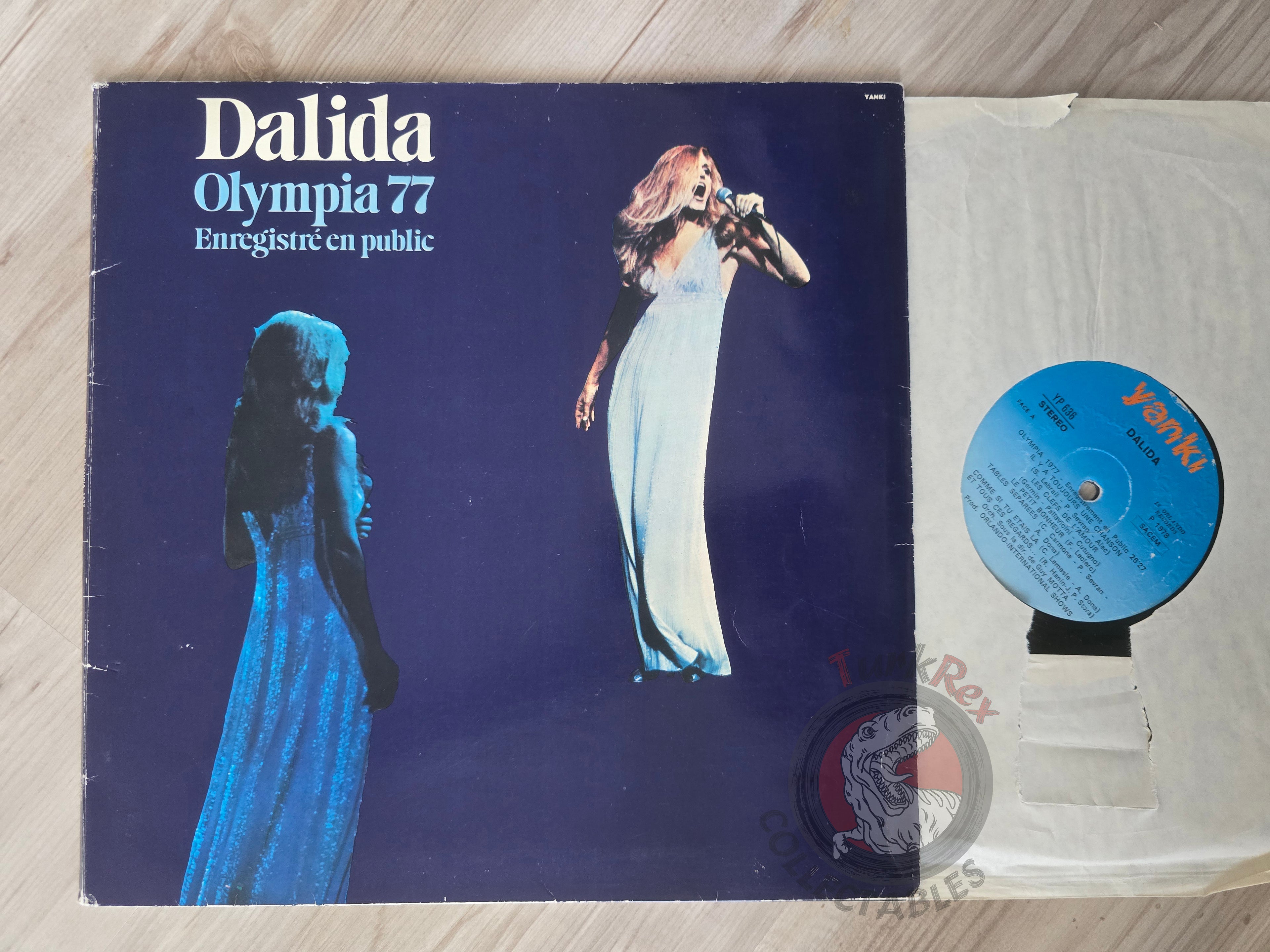 Dalida – Olympia 77 Turkish Pressing Vinyl Turkey Edition