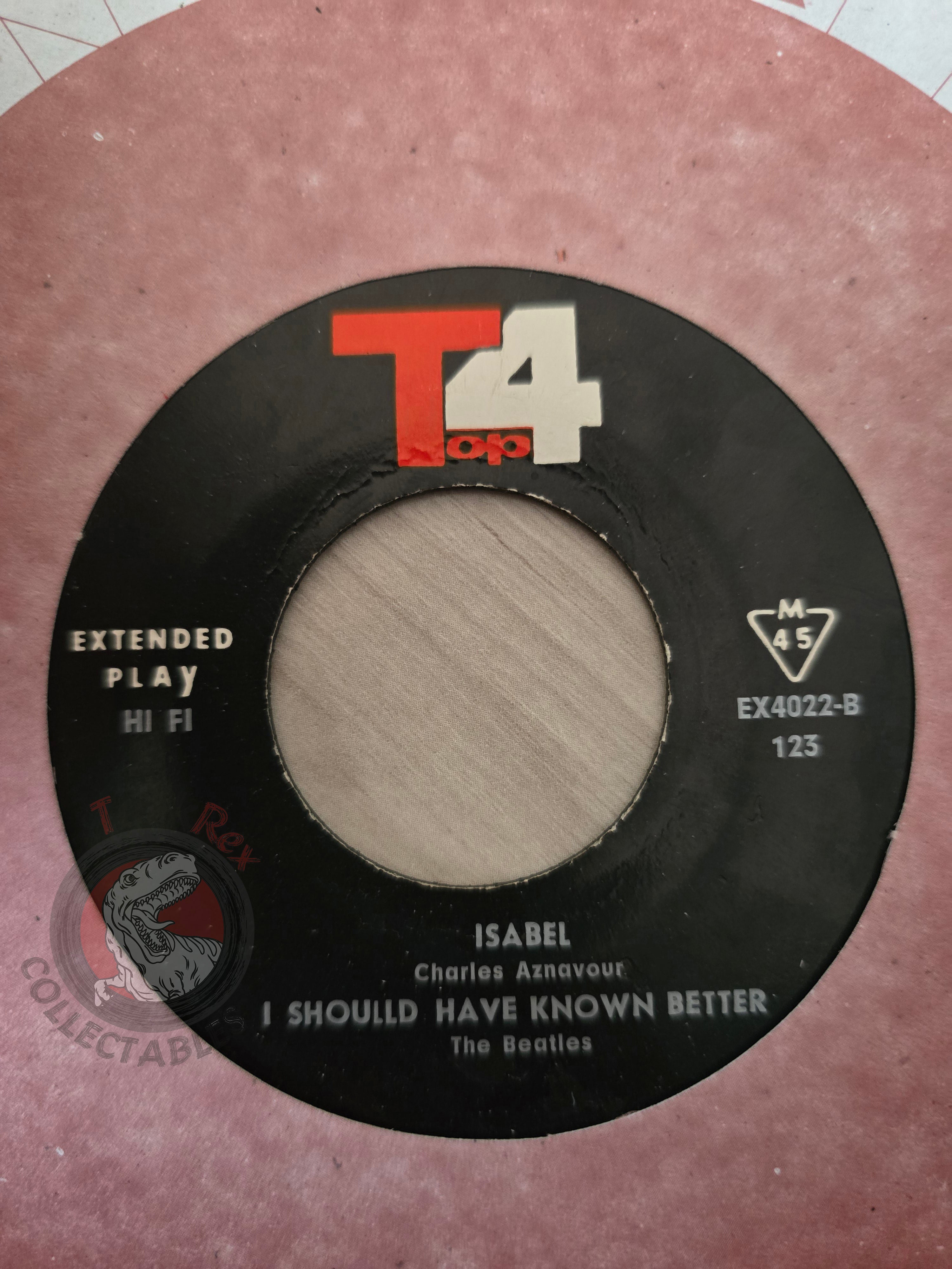 The Beatles / Bruno Lauzi / Dusty Springfield / Charles Aznavour 7" Iran Pressing Vinyl Iranian Edition