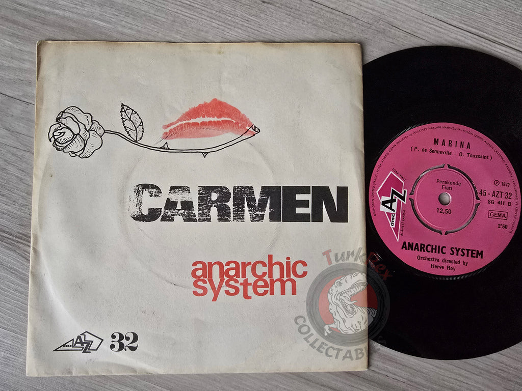 Anarchic System – Carmen Brasilia 7" Turkish Pressing Vinyl Turkey Edition Promo