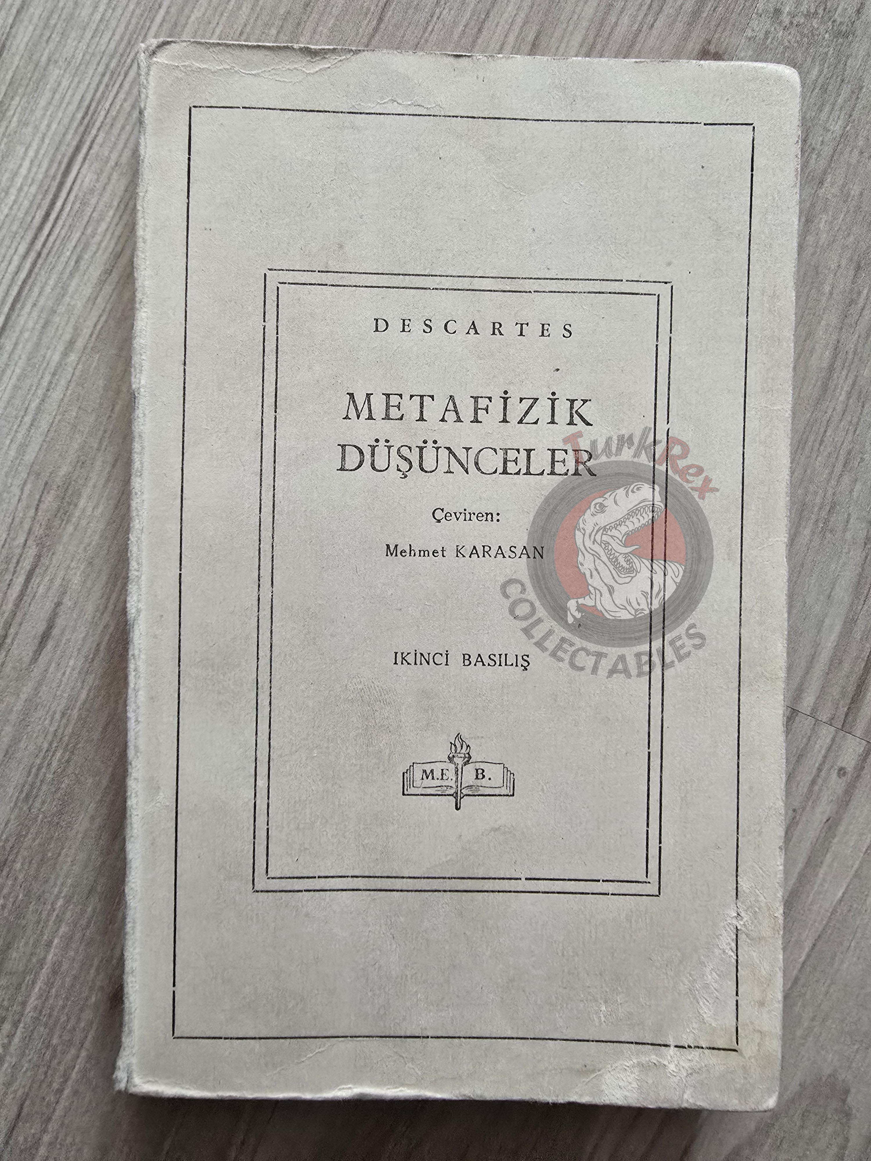 René Descartes – Meditations on First Philosophy 1962 Turkish Book Turkey