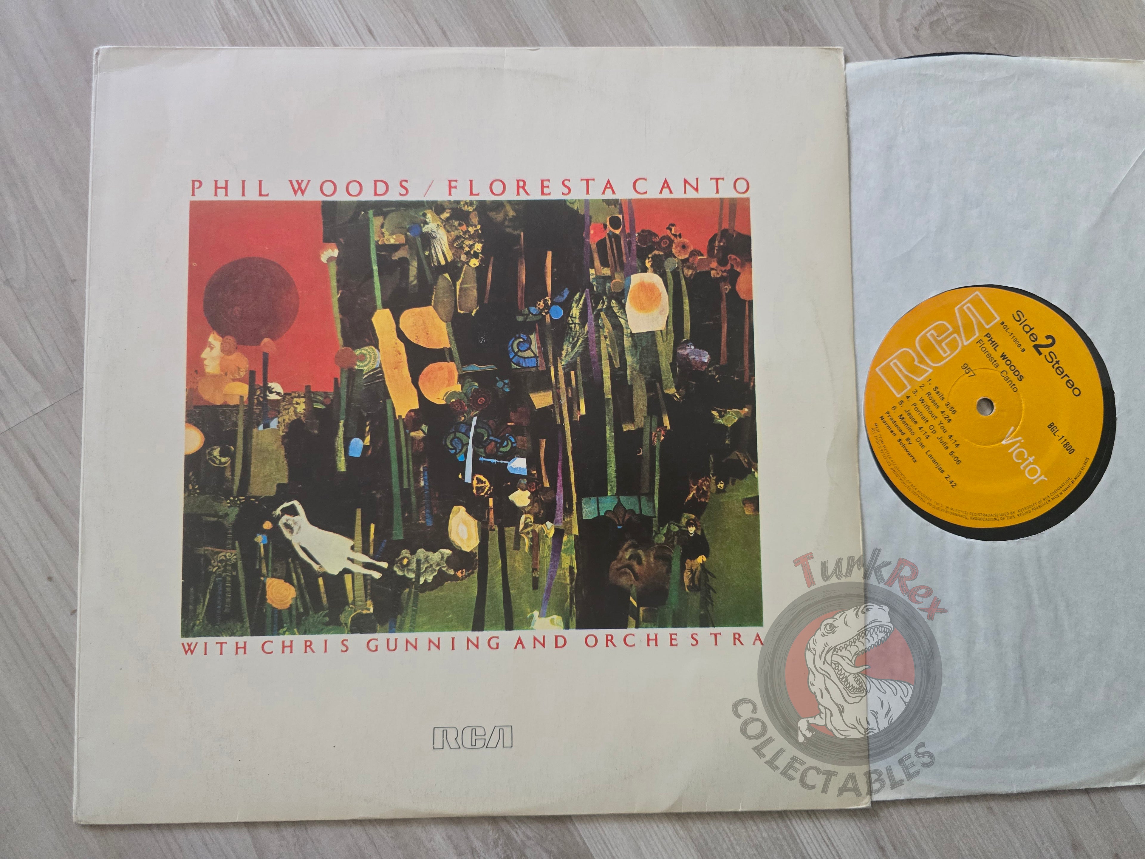Phil Woods With Chris Gunning And Orchestra – Floresta Canto Turkish Pressing Vinyl Turkey Edition
