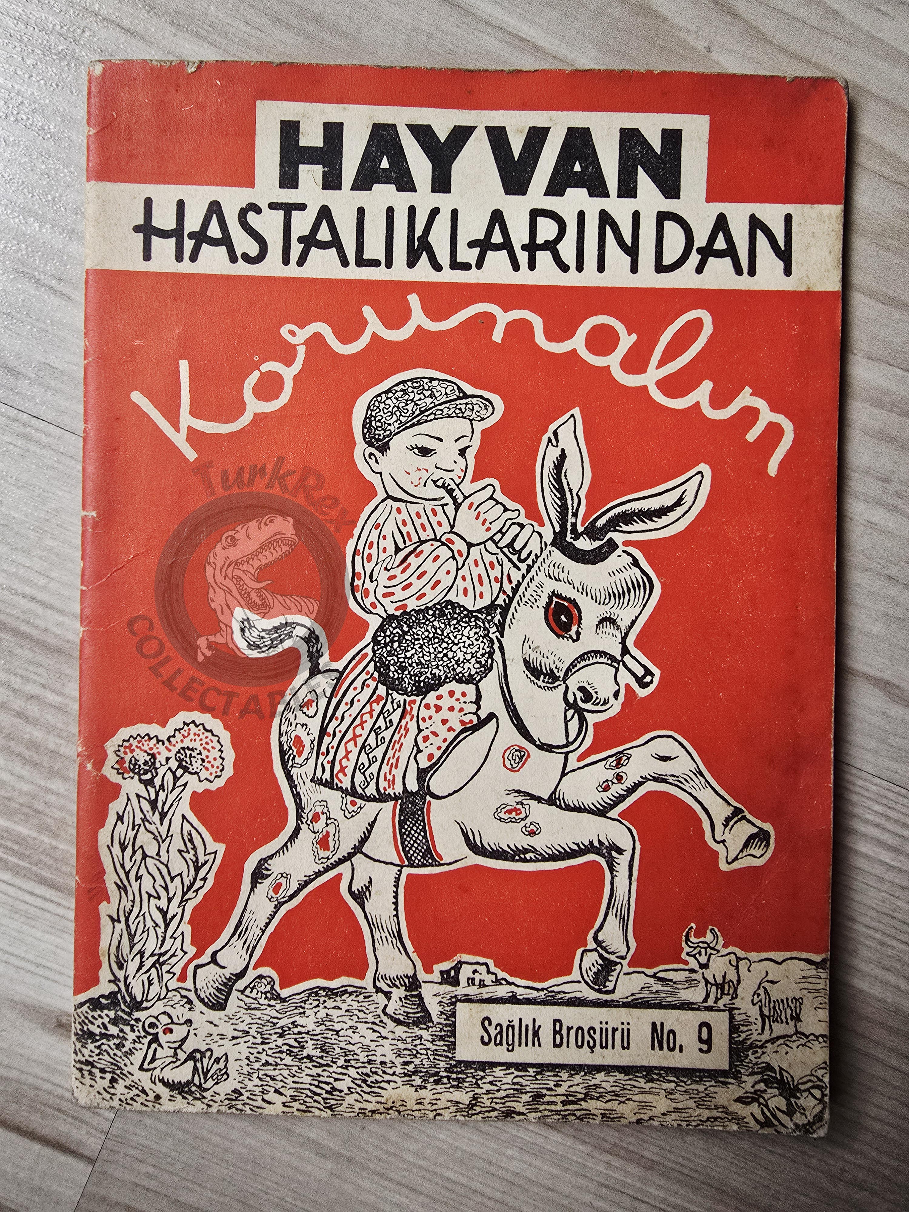 American Marshall Plan - Let's Protect from Animal Diseases 1952 1st Turkish Book Turkey