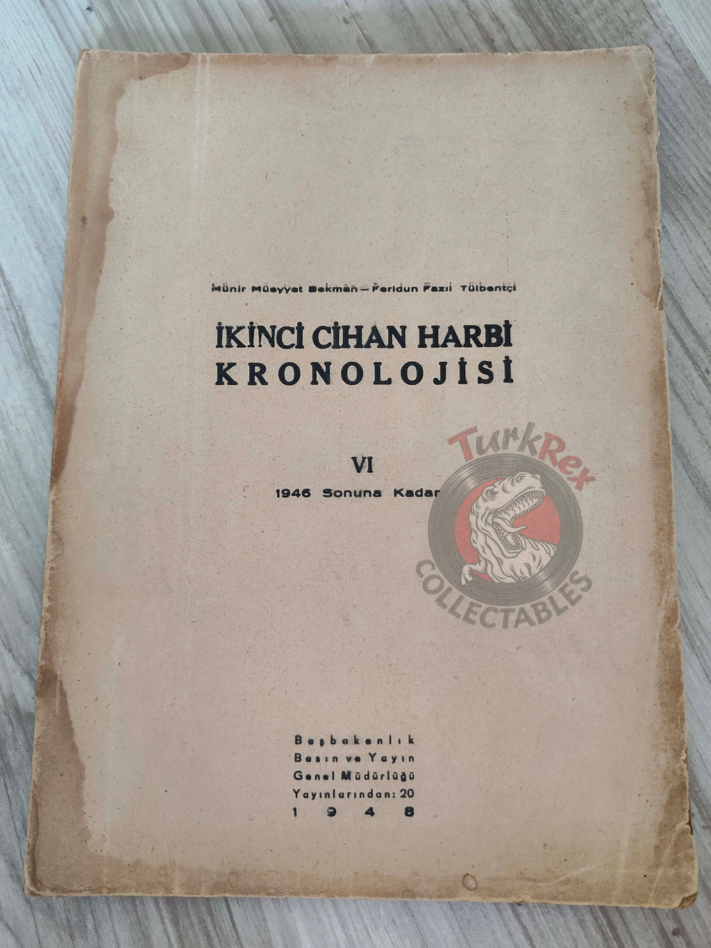 Chronology of the Second World War Vol 6 1948 Turkish Book Turkey WW2