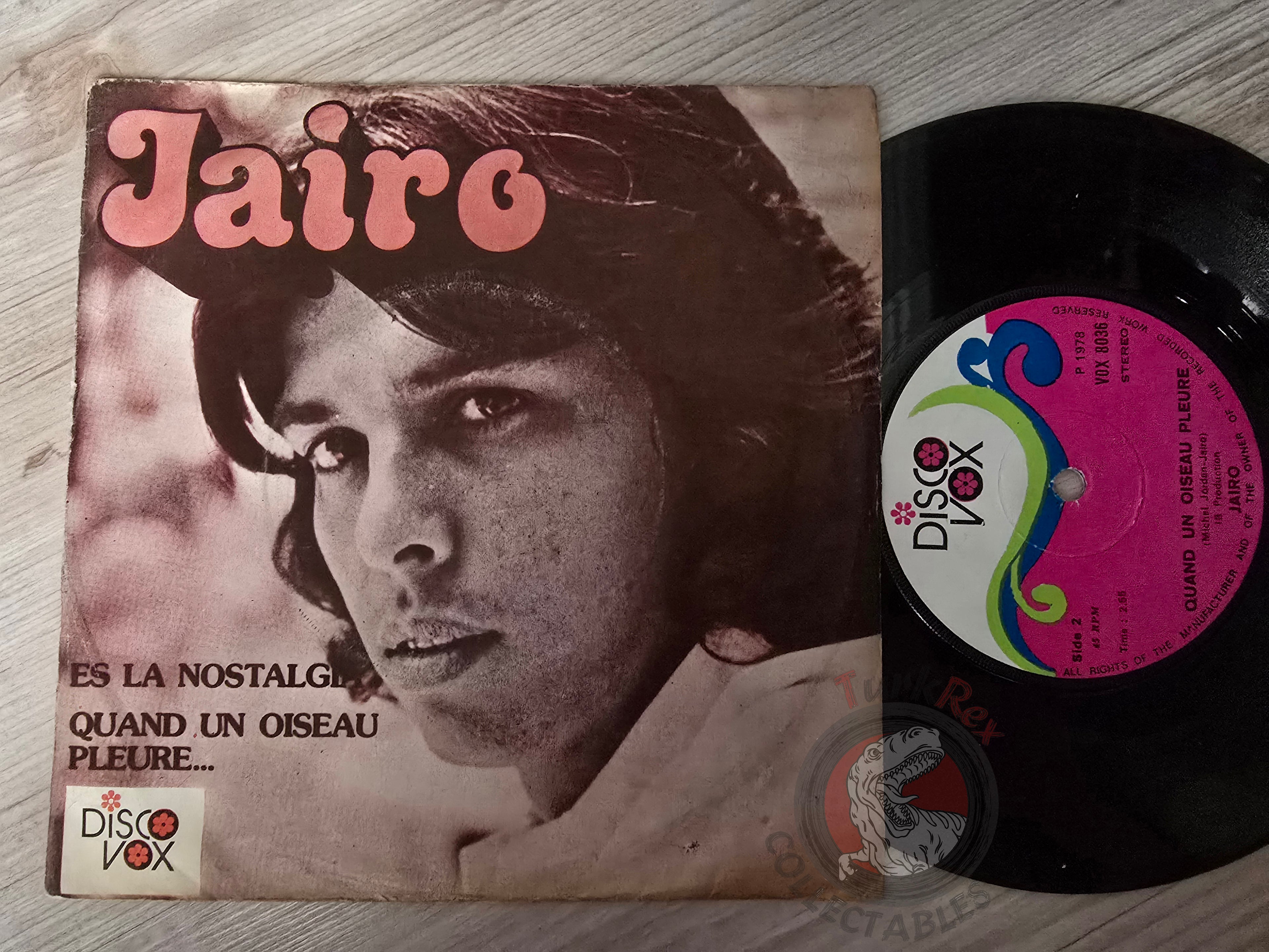 Jairo – Es La Nostalgia 7" Turkish Pressing Vinyl Turkey Edition