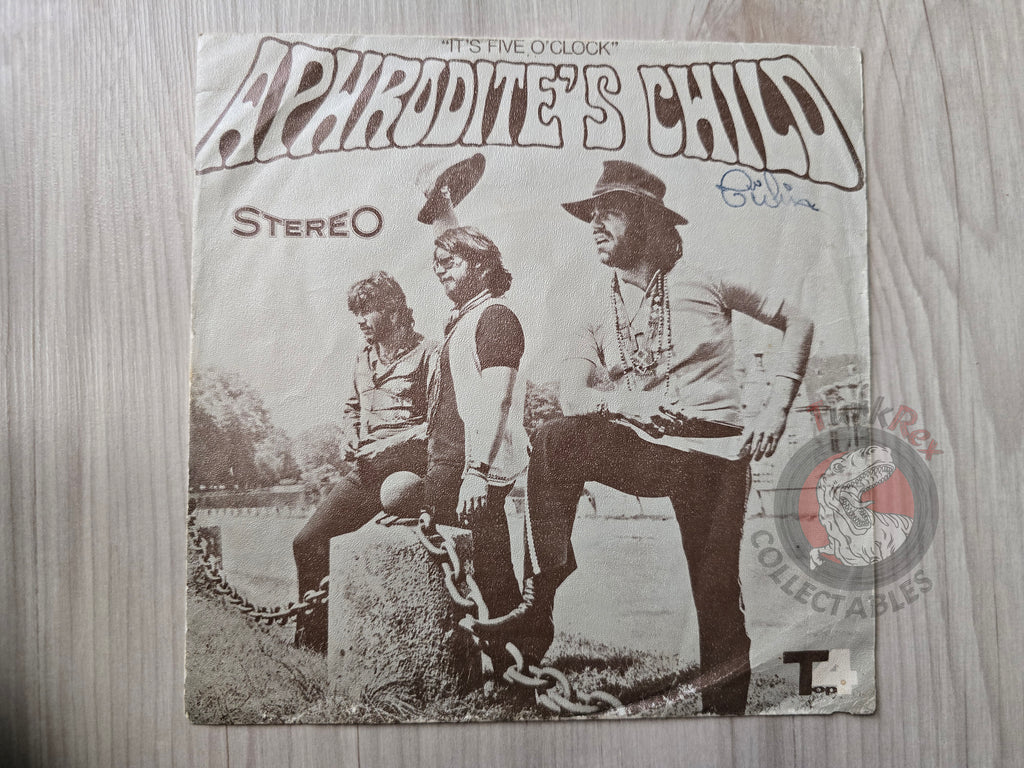 Aphrodite's Child – It's Five O'Clock 7" Iran Pressing Cover Only Iranian Edition