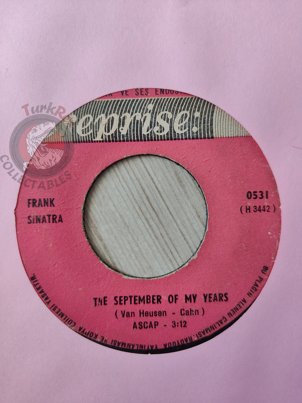 Frank Sinatra – That's Life 7" Turkish Pressing Vinyl Turkey Edition