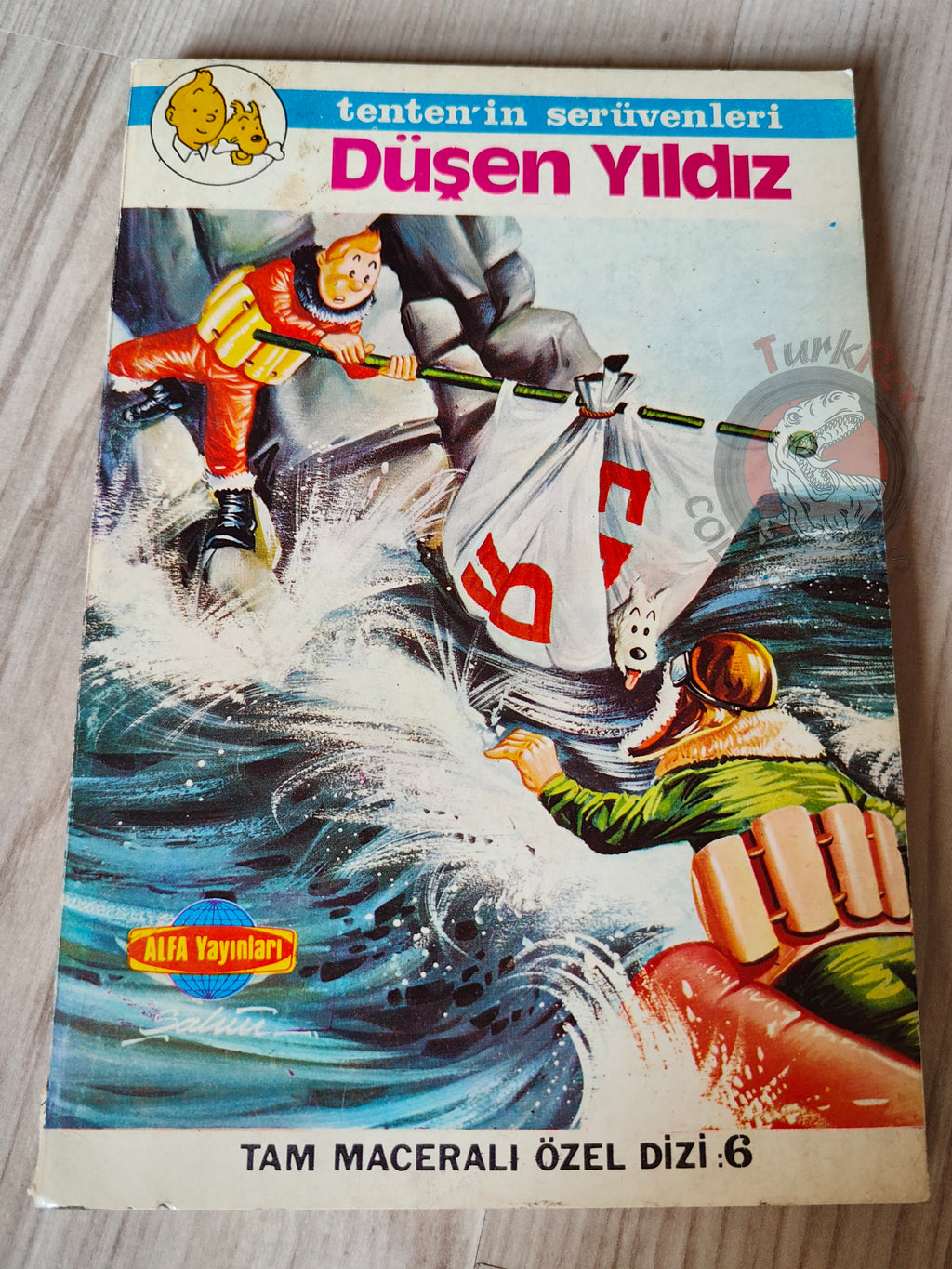 Tintin – The Shooting Star early 1980s Turkish Edition Comic Turkey 2