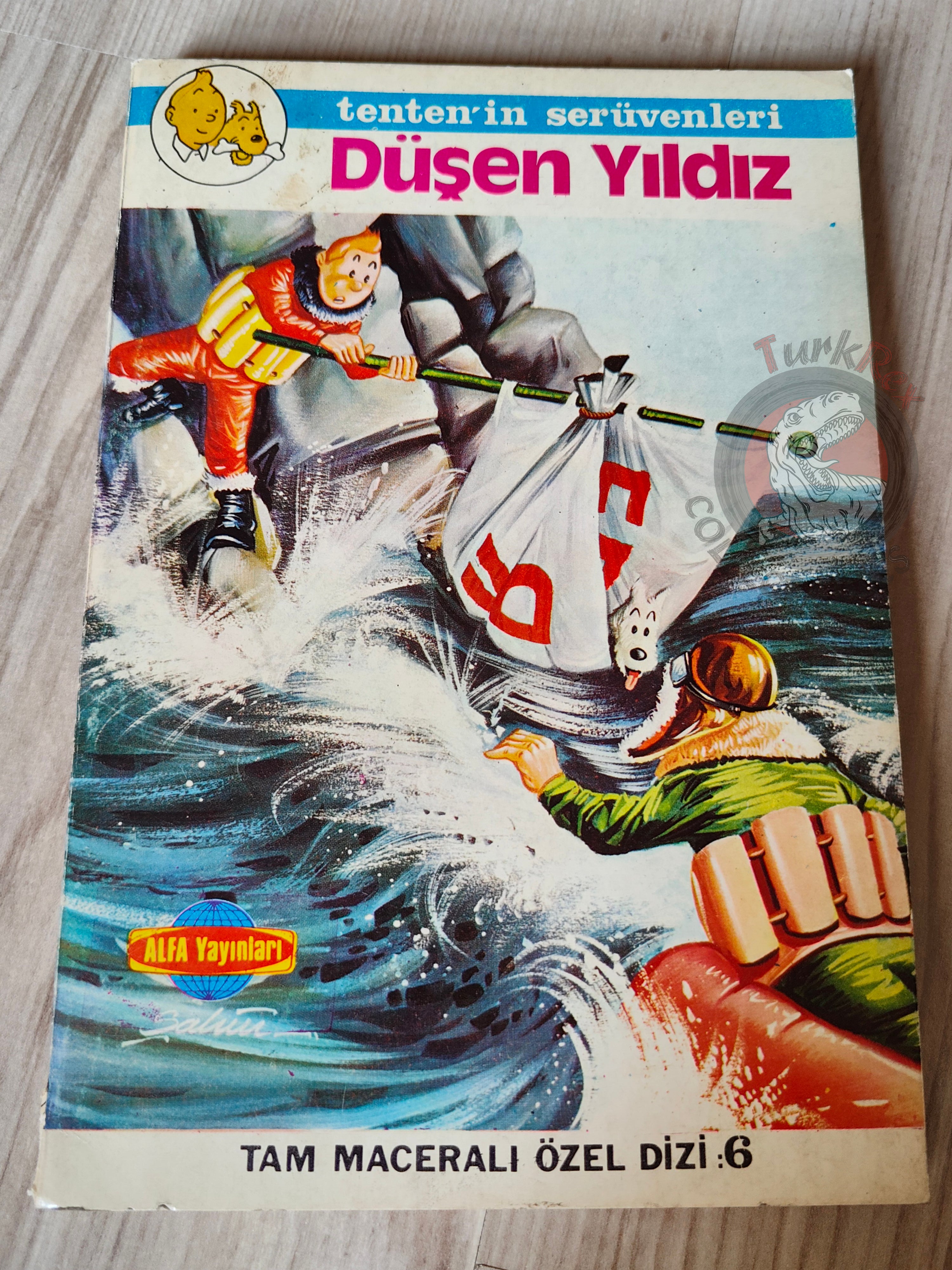 Tintin – The Shooting Star early 1980s Turkish Edition Comic Turkey 2