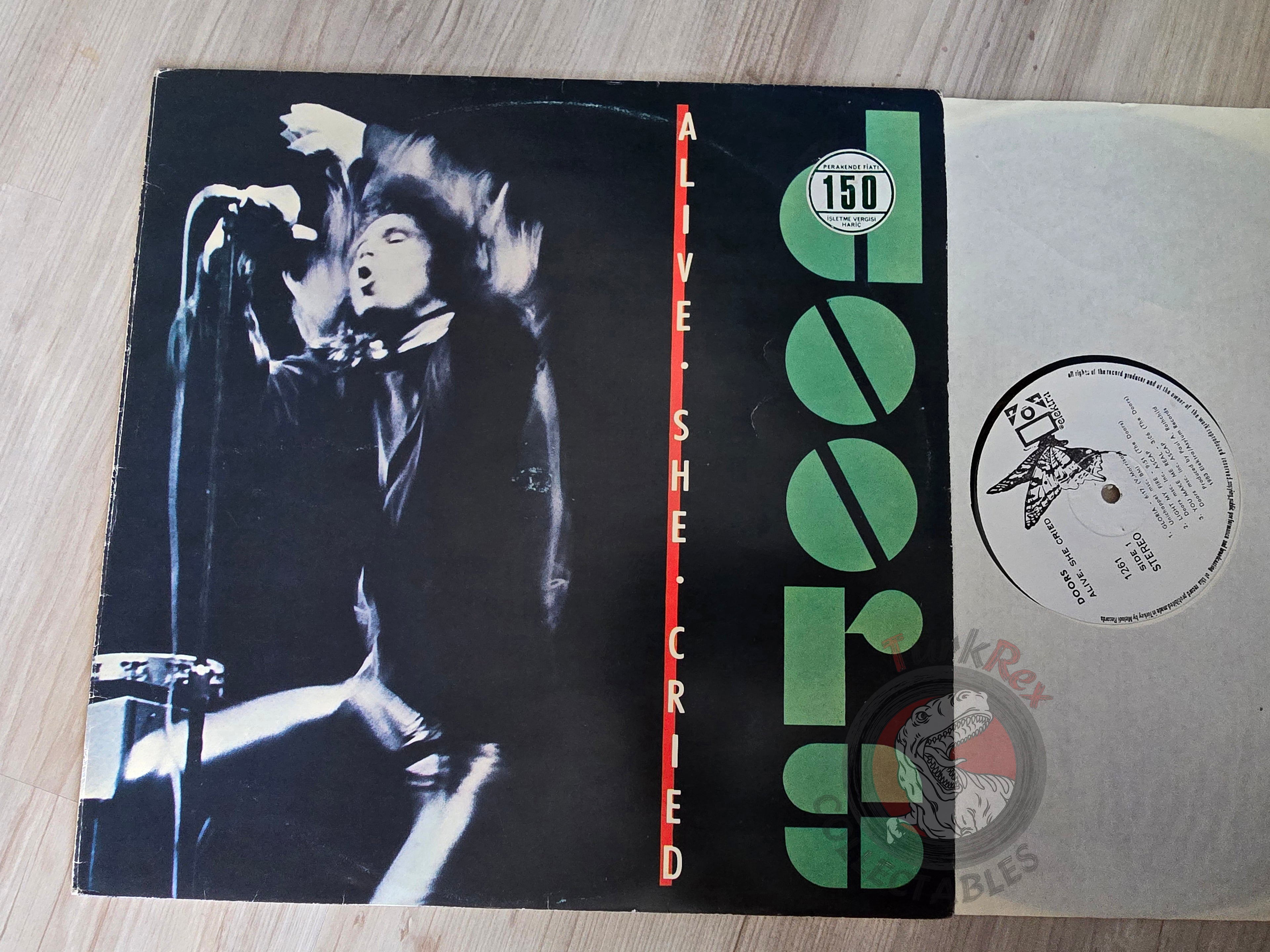The Doors – Alive, She Cried Turkish Pressing Vinyl Turkey Edition