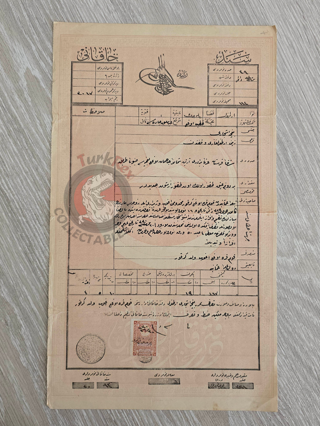 Ottoman 1914 Land Deed Garden in Ertuğrul Bilecik Title Armenian Family Armenia