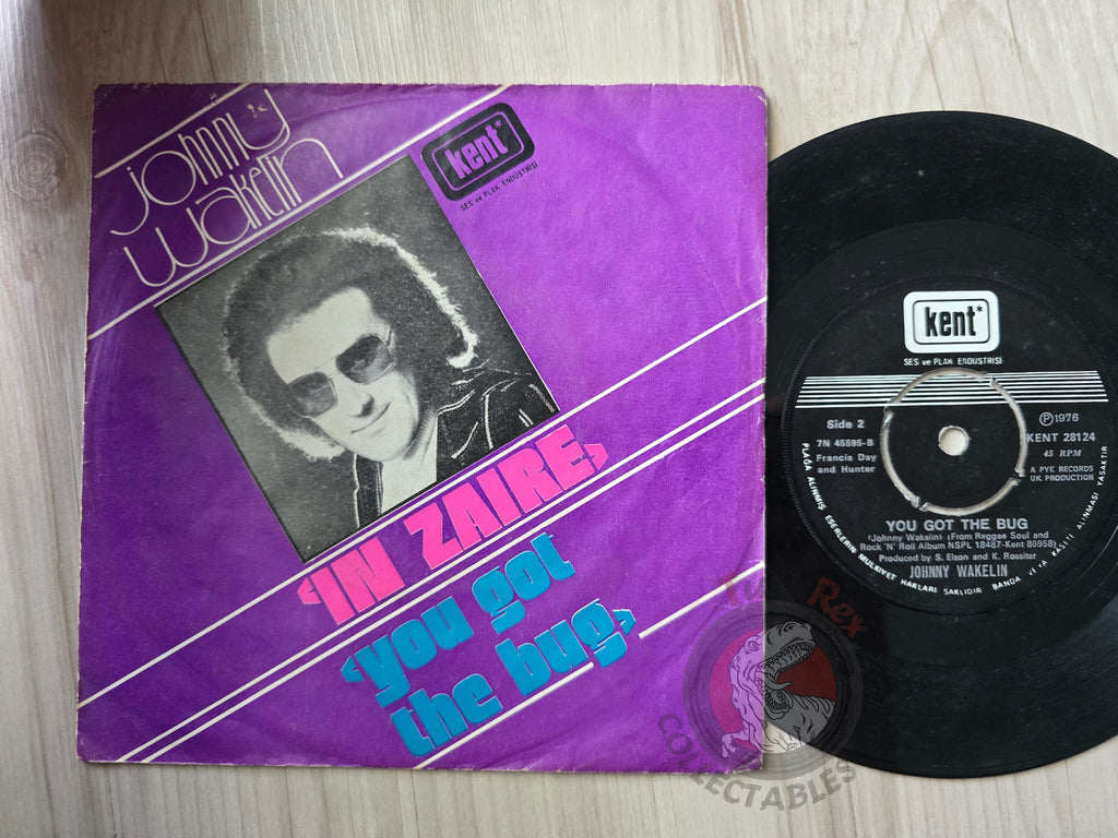Johnny Wakelin – In Zaire / You Got The Bug 7" Turkish Pressing Vinyl Turkey Edition