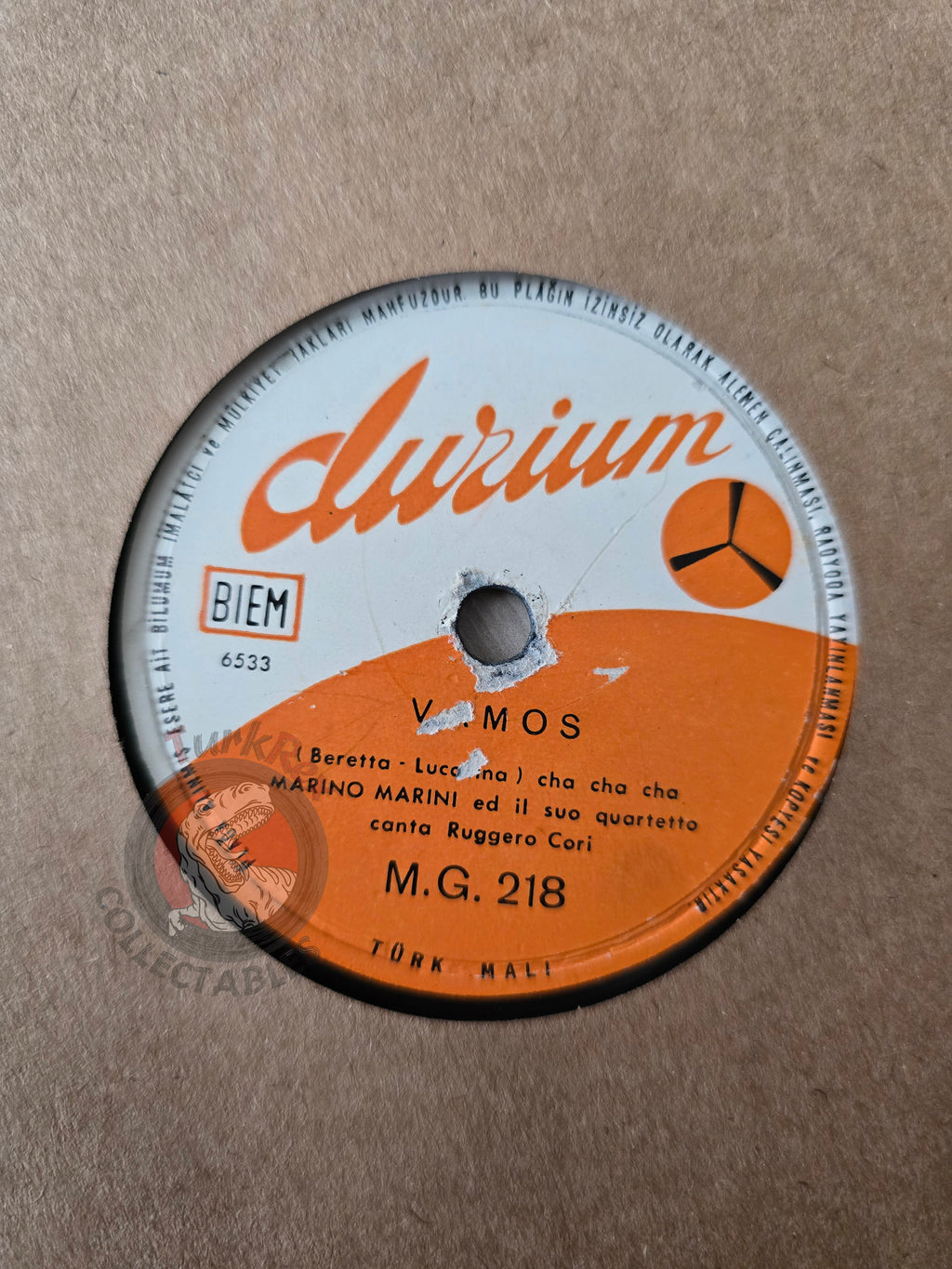 Marino Marini Ed Il Suo Quartetto – Vamos Turkish Pressing Shellac Turkey Edition