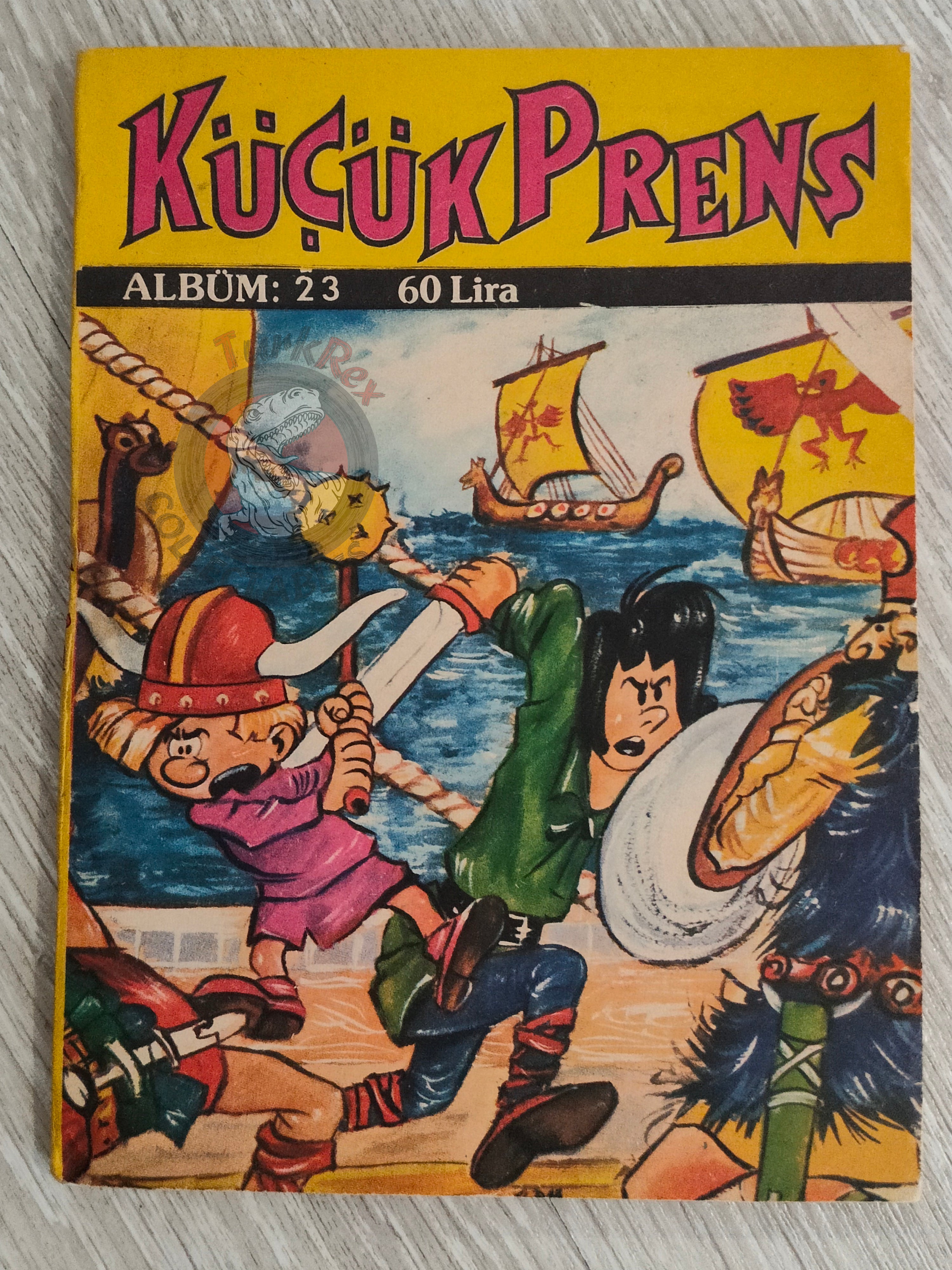 Johan et Pirlouit #23 1982 Turkish Comic Turkey Le Serment des Vikings #5 Pinocchio