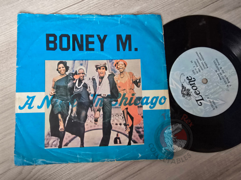 Boney M - A Night In Chicago 7" Turkish Pressing Vinyl Turkey Edition